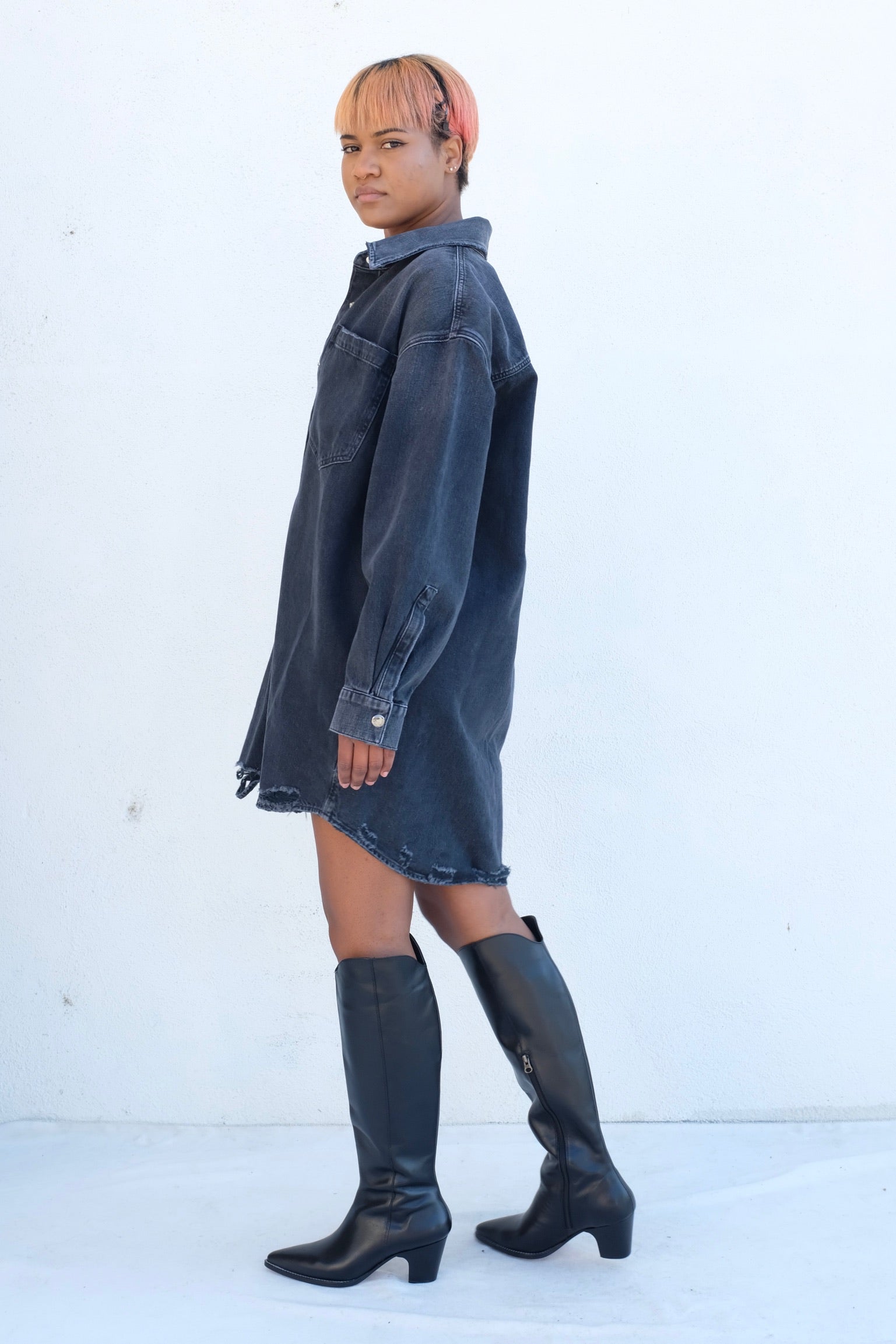 Mazie Shirt Dress / Disappear