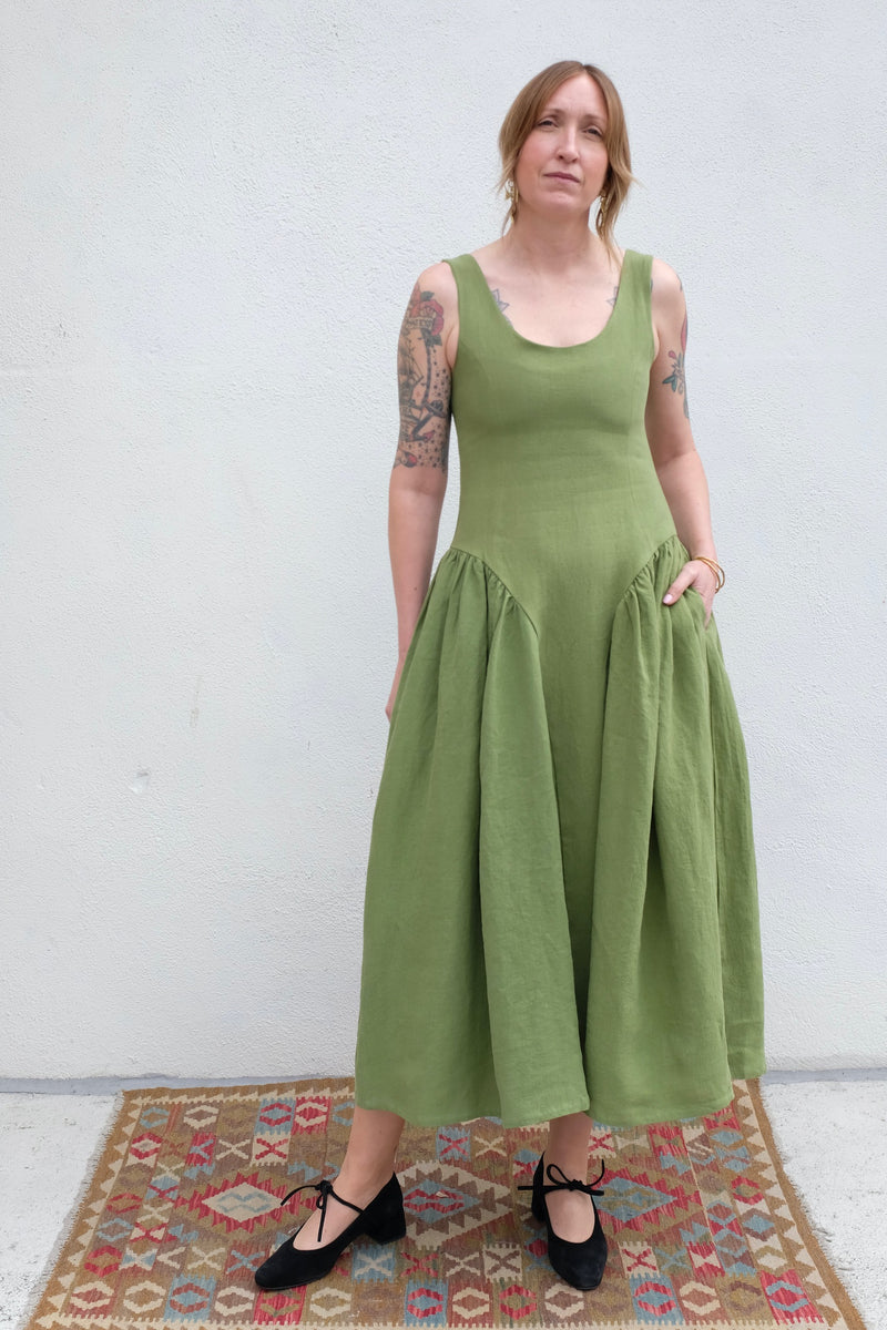 vivienne in the green dress / – ad hoc penticton Straps & Sleeves_Wide Straps
