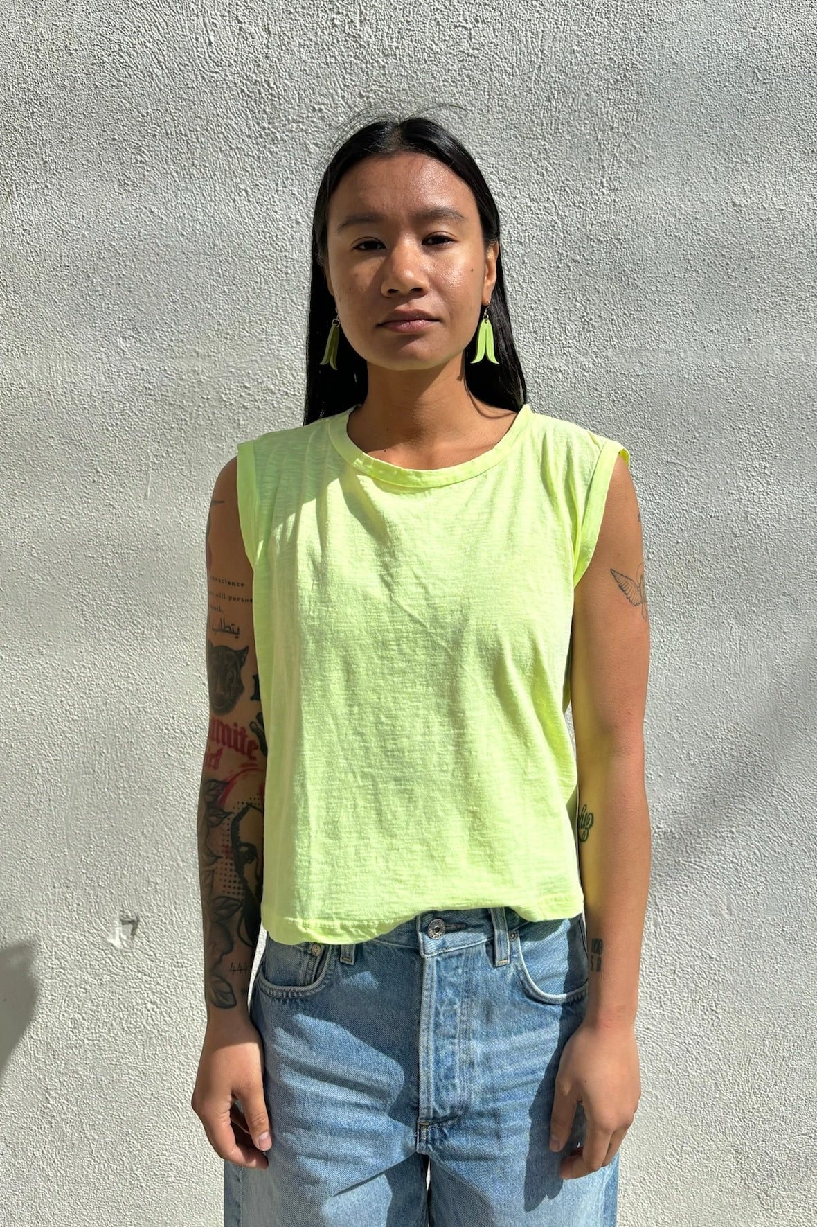 Sundry Muscle tank / Lime