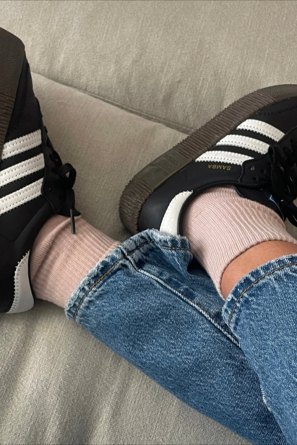 Nat + Noor Cotton Blend Ankle Socks / Hinted Rose