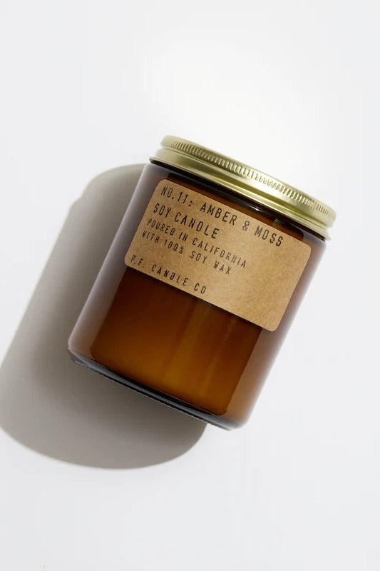 Amber & Moss Soy Candle / 7.2 oz