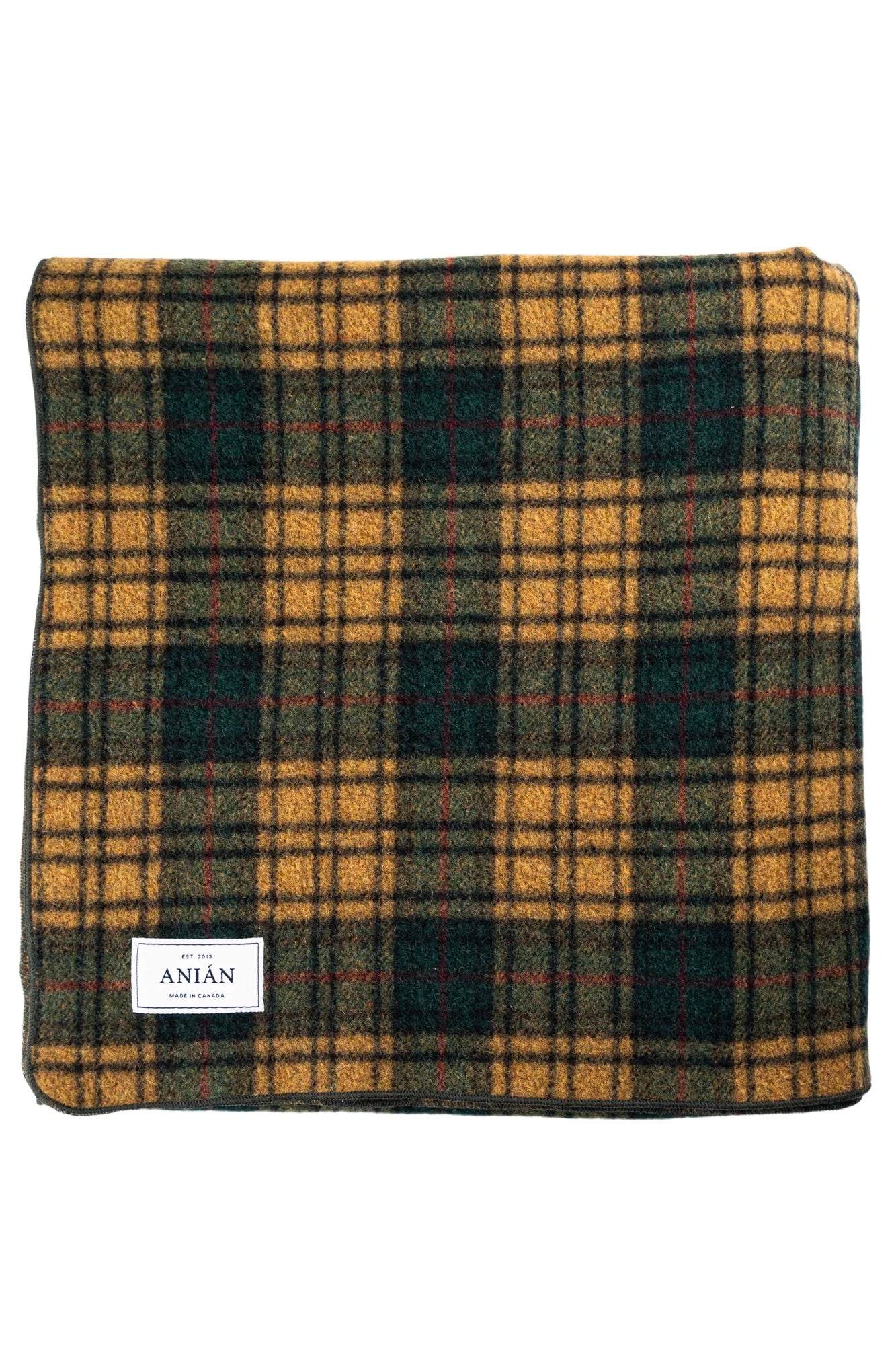 Anian Florenzia Wool Blanket / Chartreuse