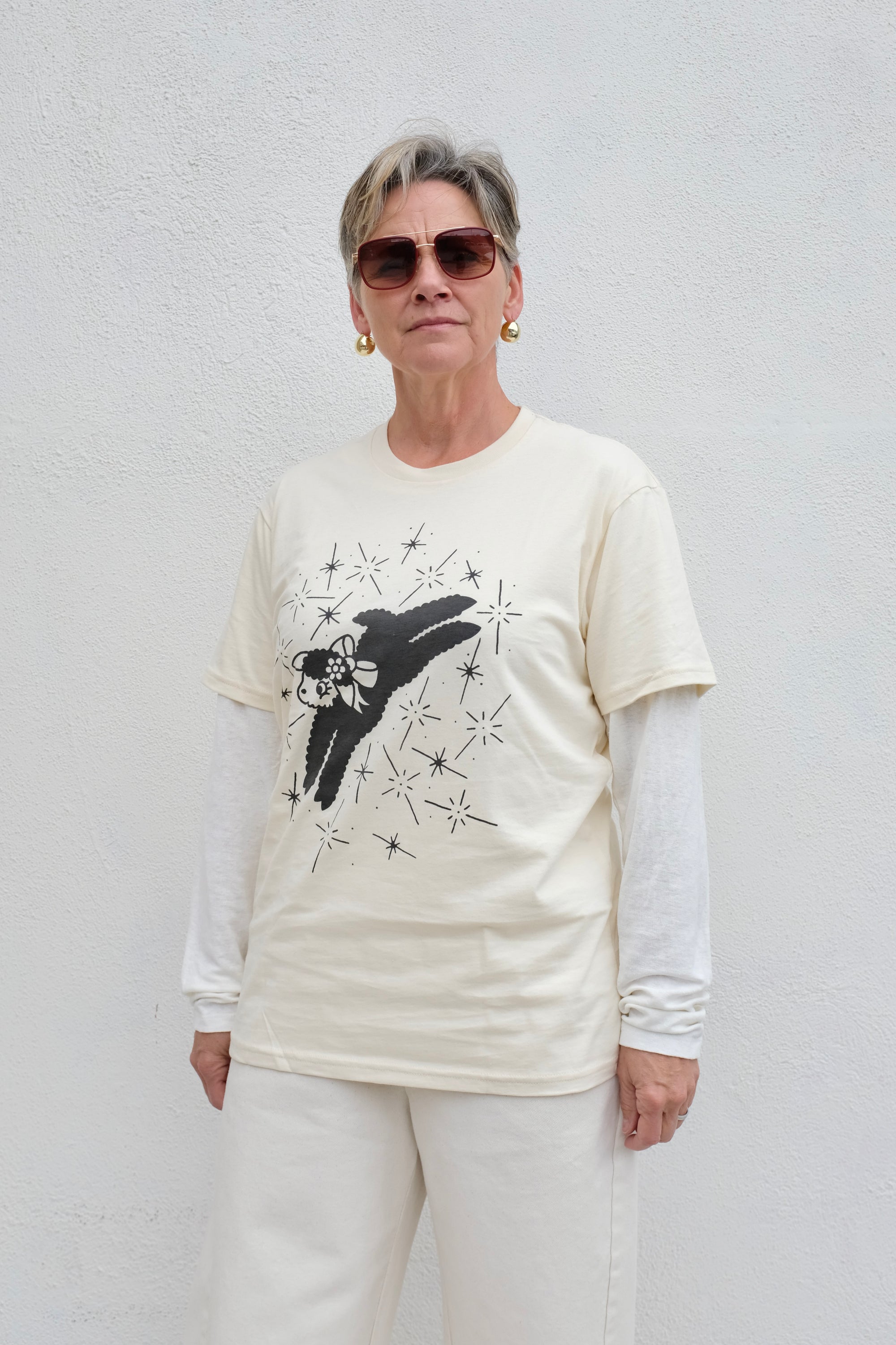 Yarrow Goods Little Lamb Unisex Tee / Cream