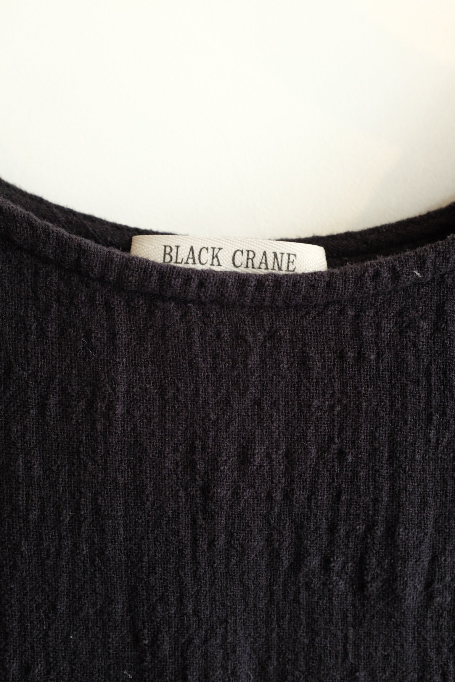 Pre-loved / Black Crane Cocoon Gauze Dress Black / Size Medium