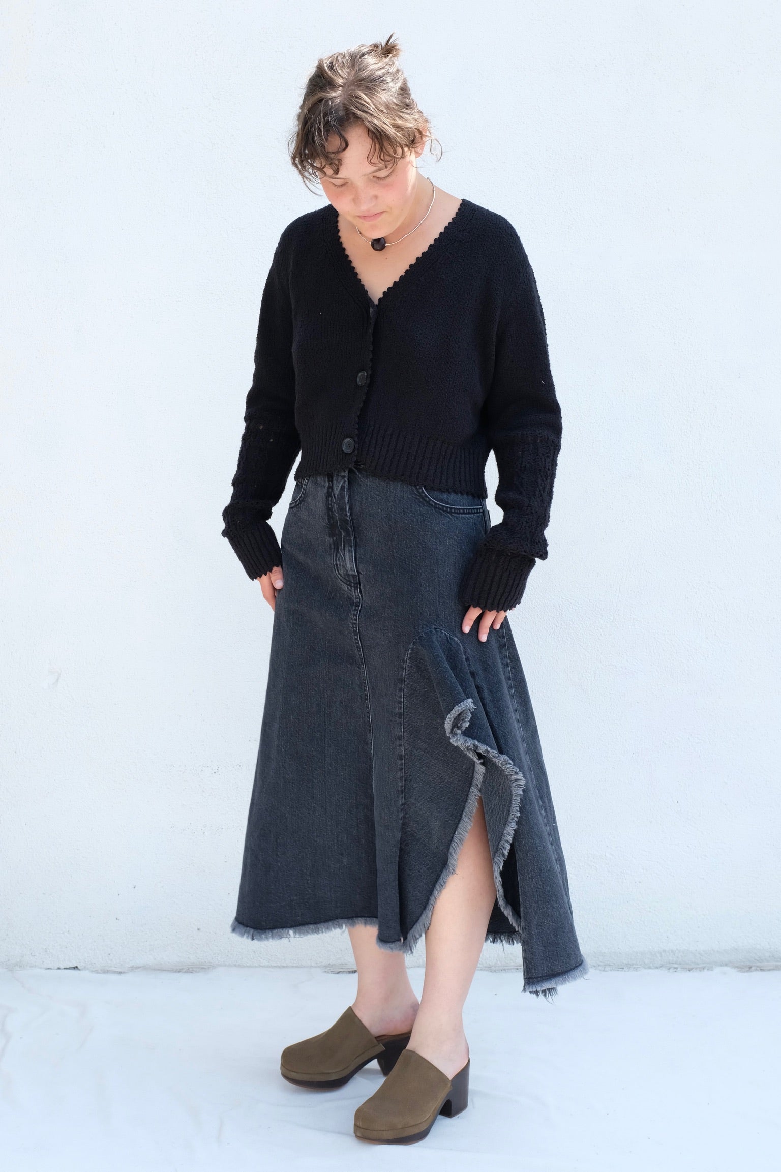 Rachel Comey Frunci Skirt / Black Denim