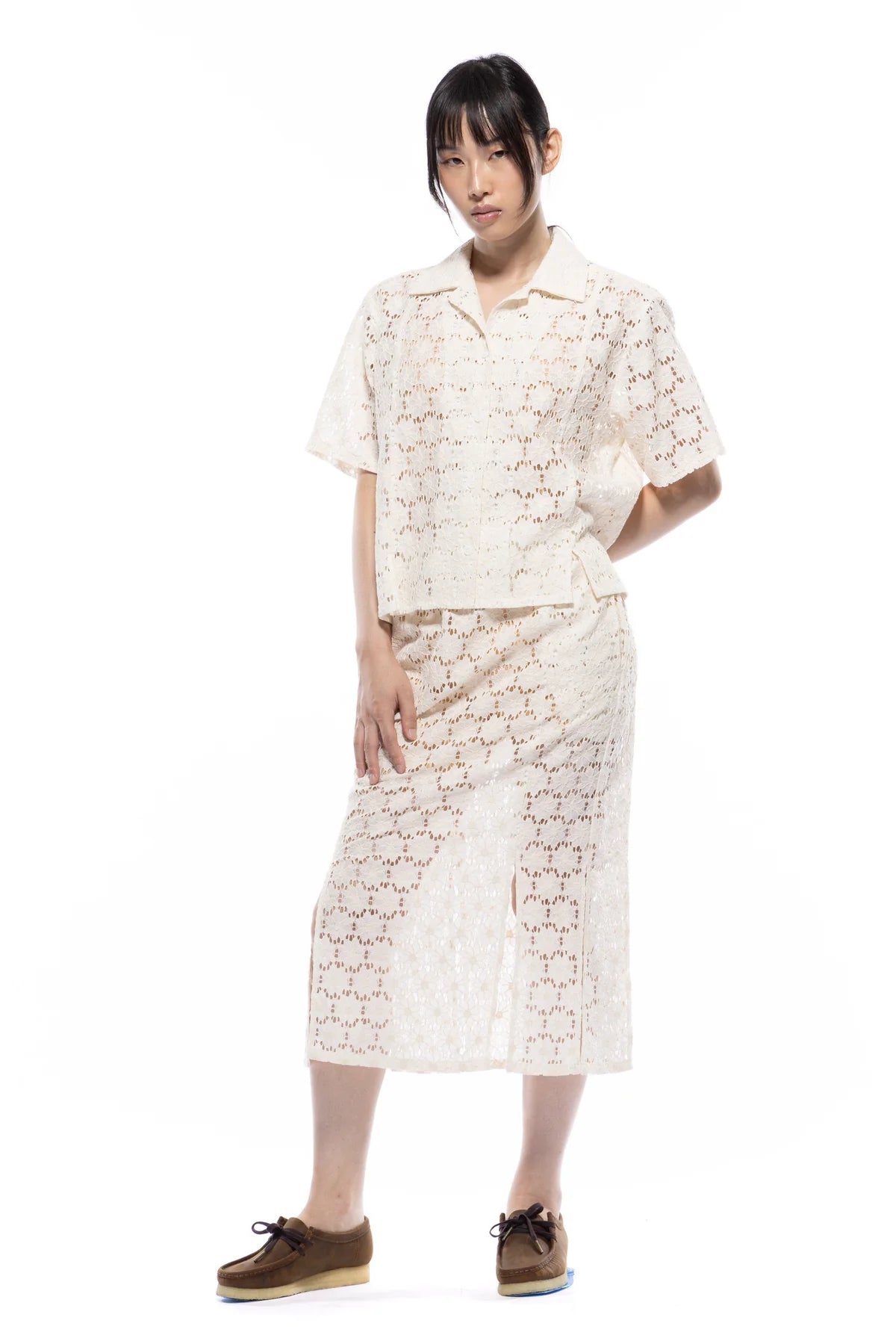 Toit Volant Adelaine Skirt / Ivory Lace