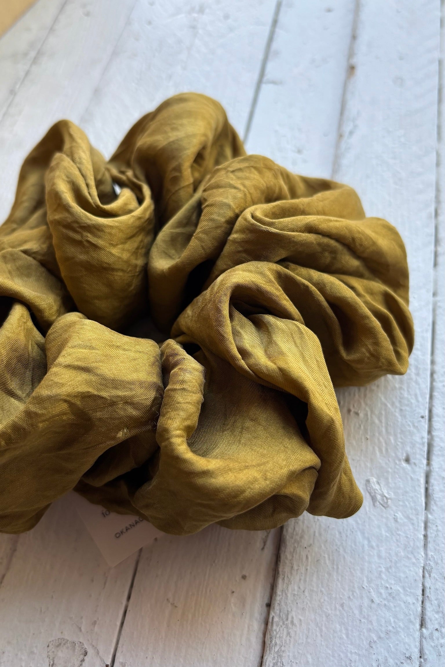 XL Silk Scrunchie / Marigold + Iron