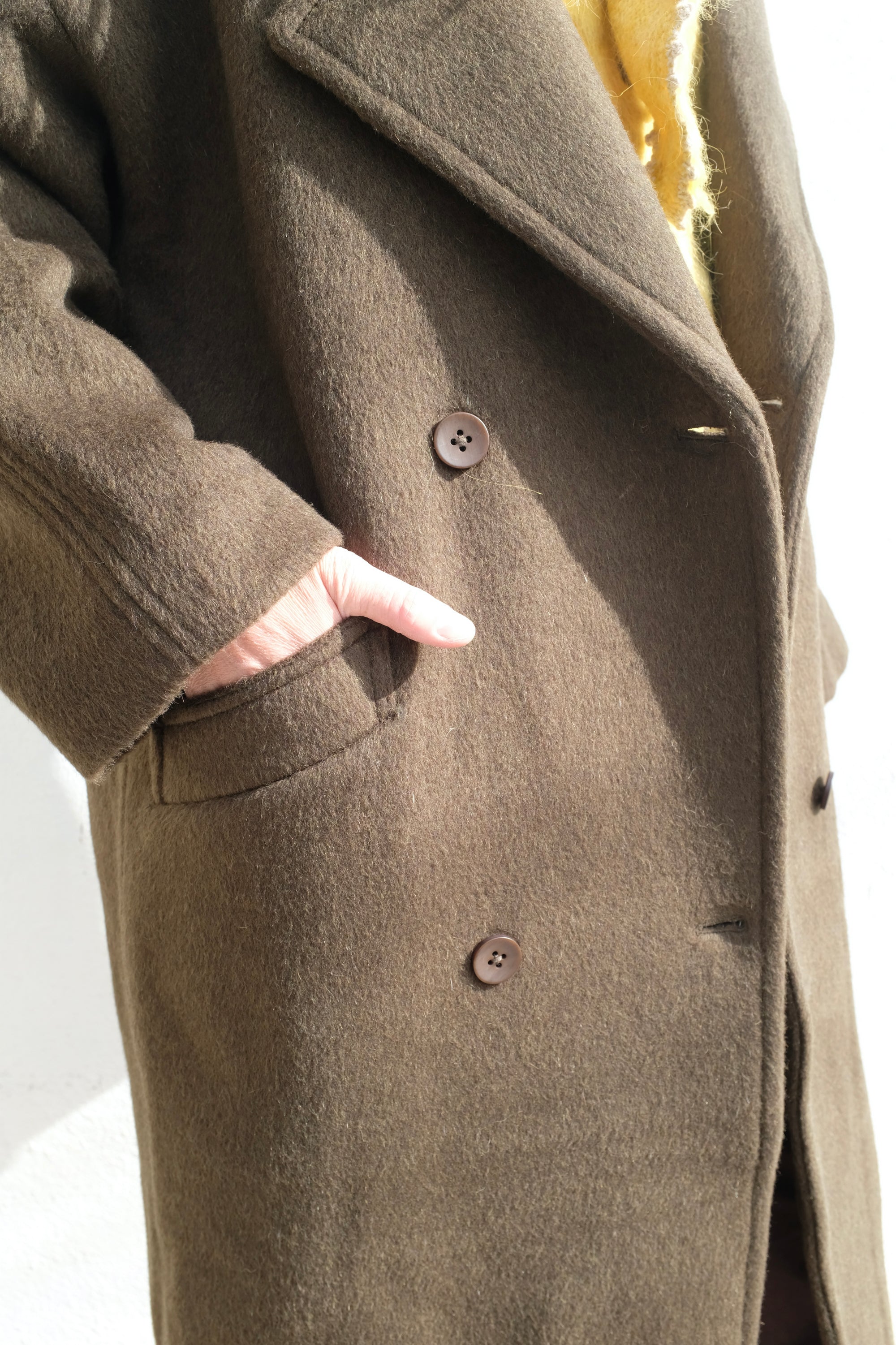 Oversized Wool Coat / Deep Olive