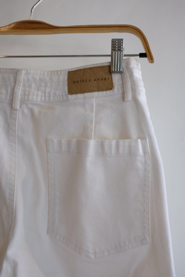 Pre-loved / A Piece Apart Merida White Pants / Size 6