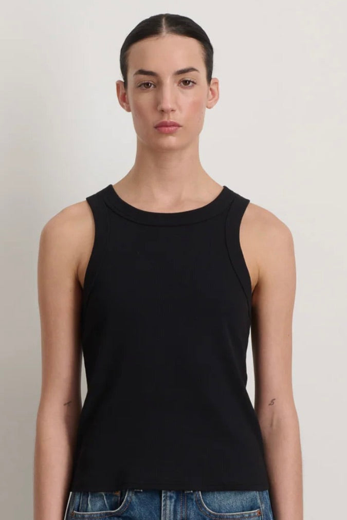B Sides Rib Tank / Stil Black