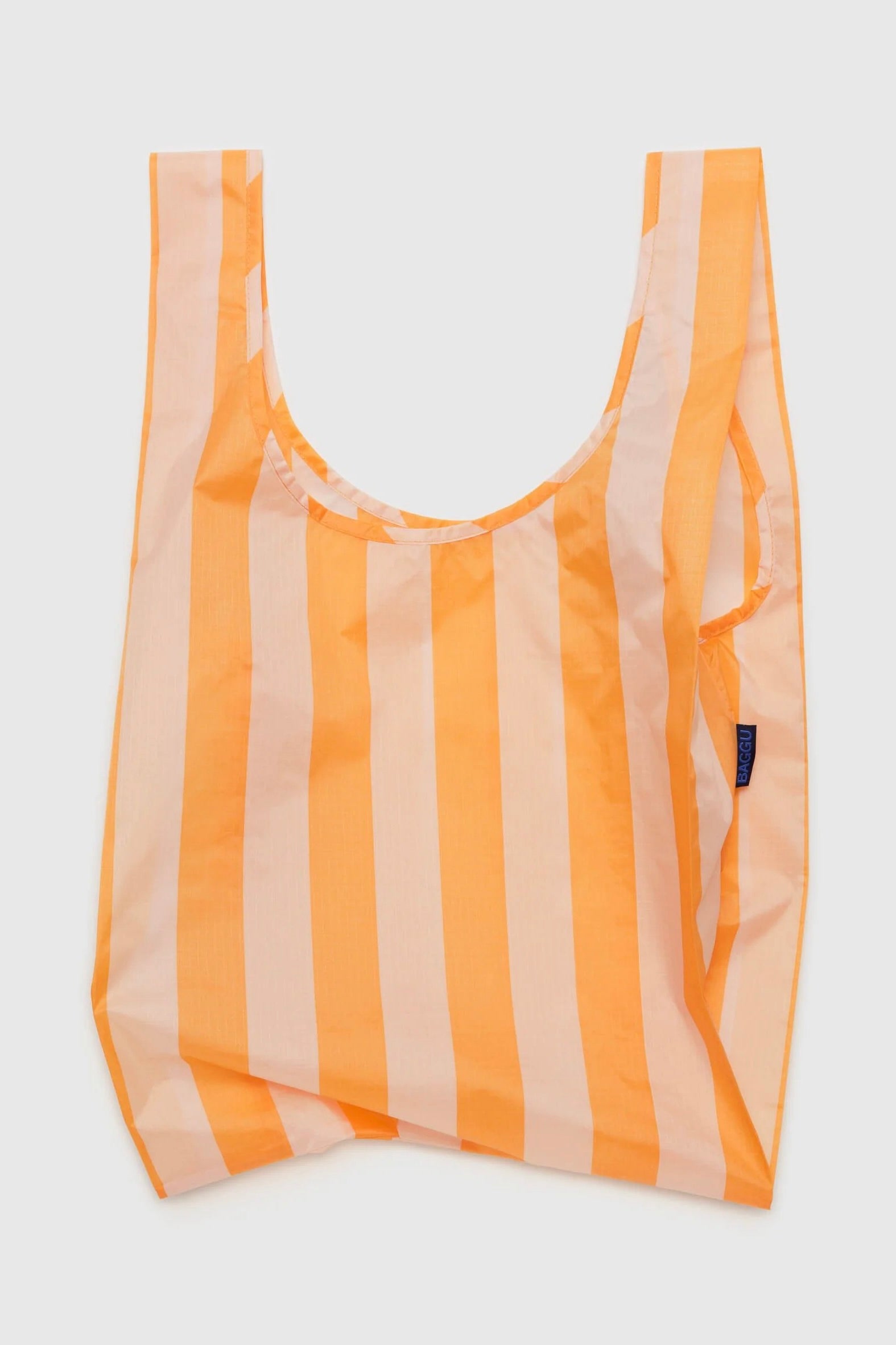 Standard Shopper / Tangerine Wide Stripe Baagu