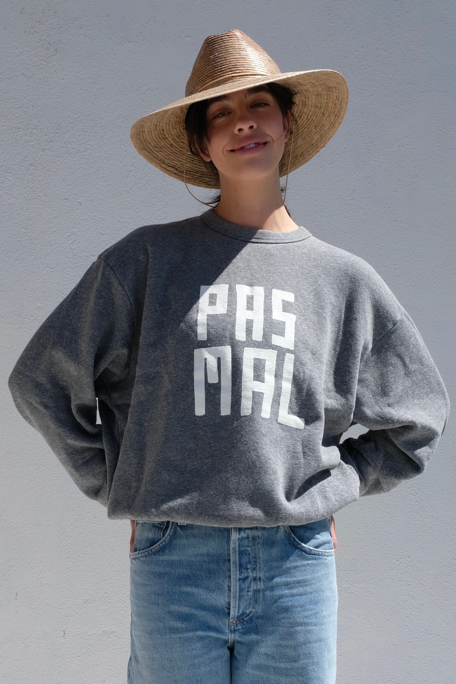 Clare Vivier Oversized Sweatshirt / Grey PAS MAL