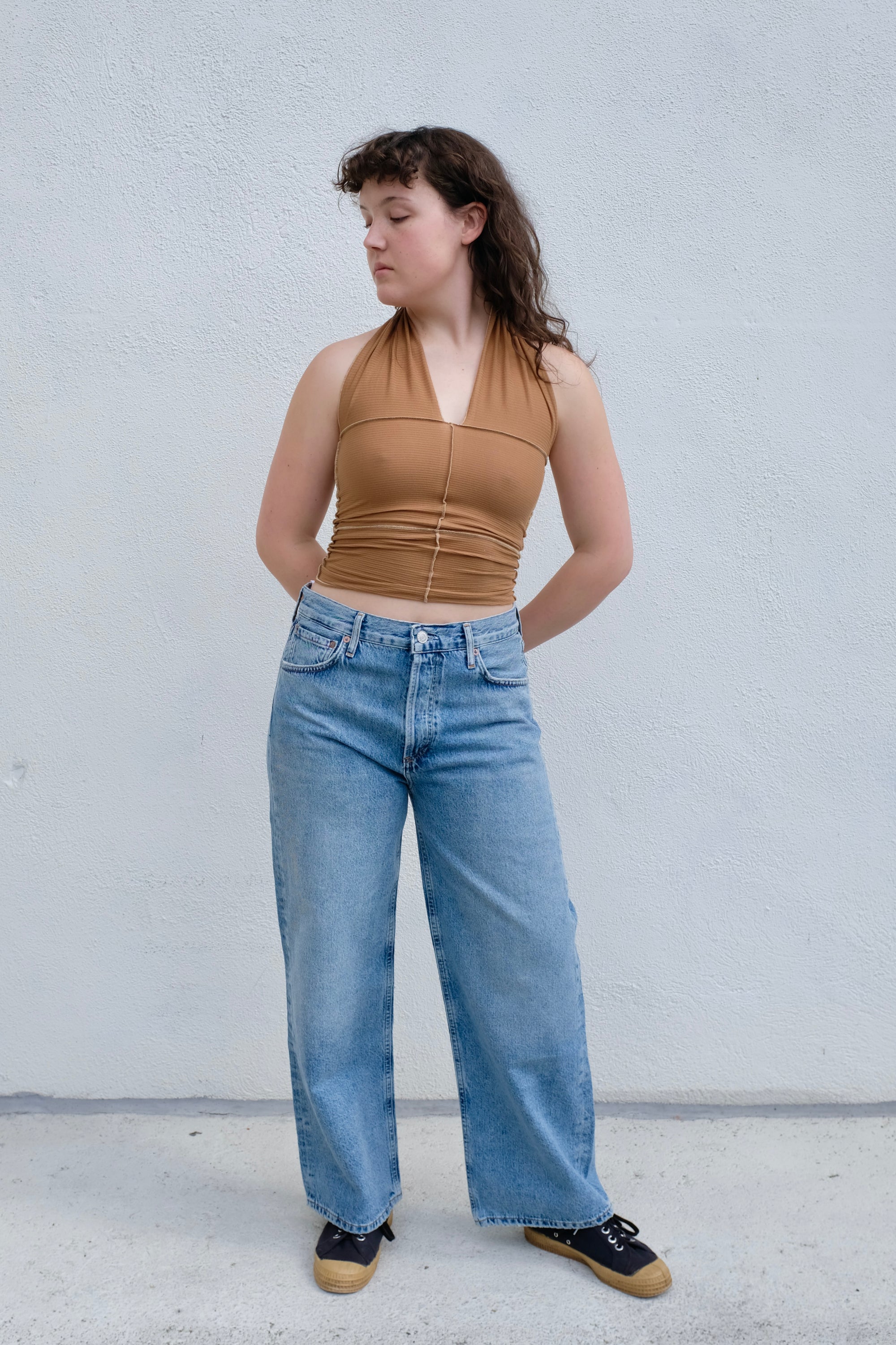 Baserange Cinder Halter Top / Alamillo Brown