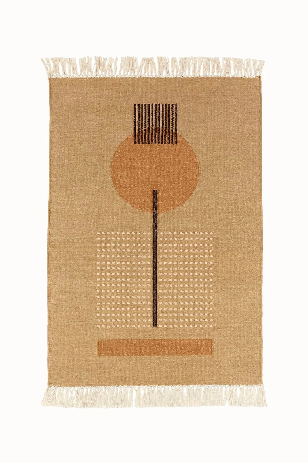 Block Shop Metronome Rug / CamelBlock Shop Metronome Rug 2x3 / Camel