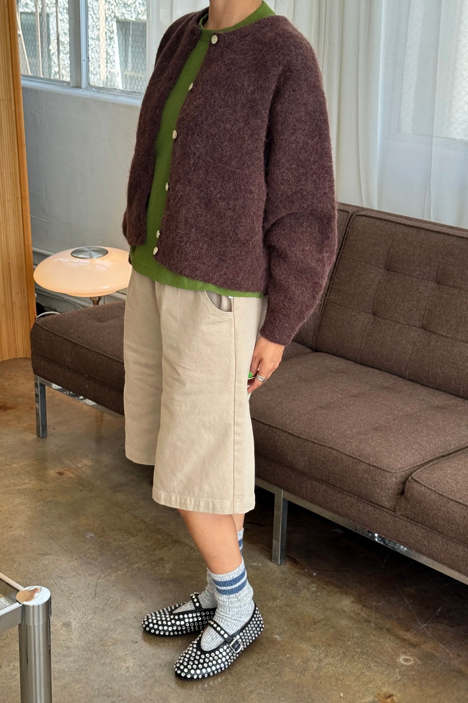 Le Bon Shoppe Amélie Alpaca Cardigan / Chocolate
