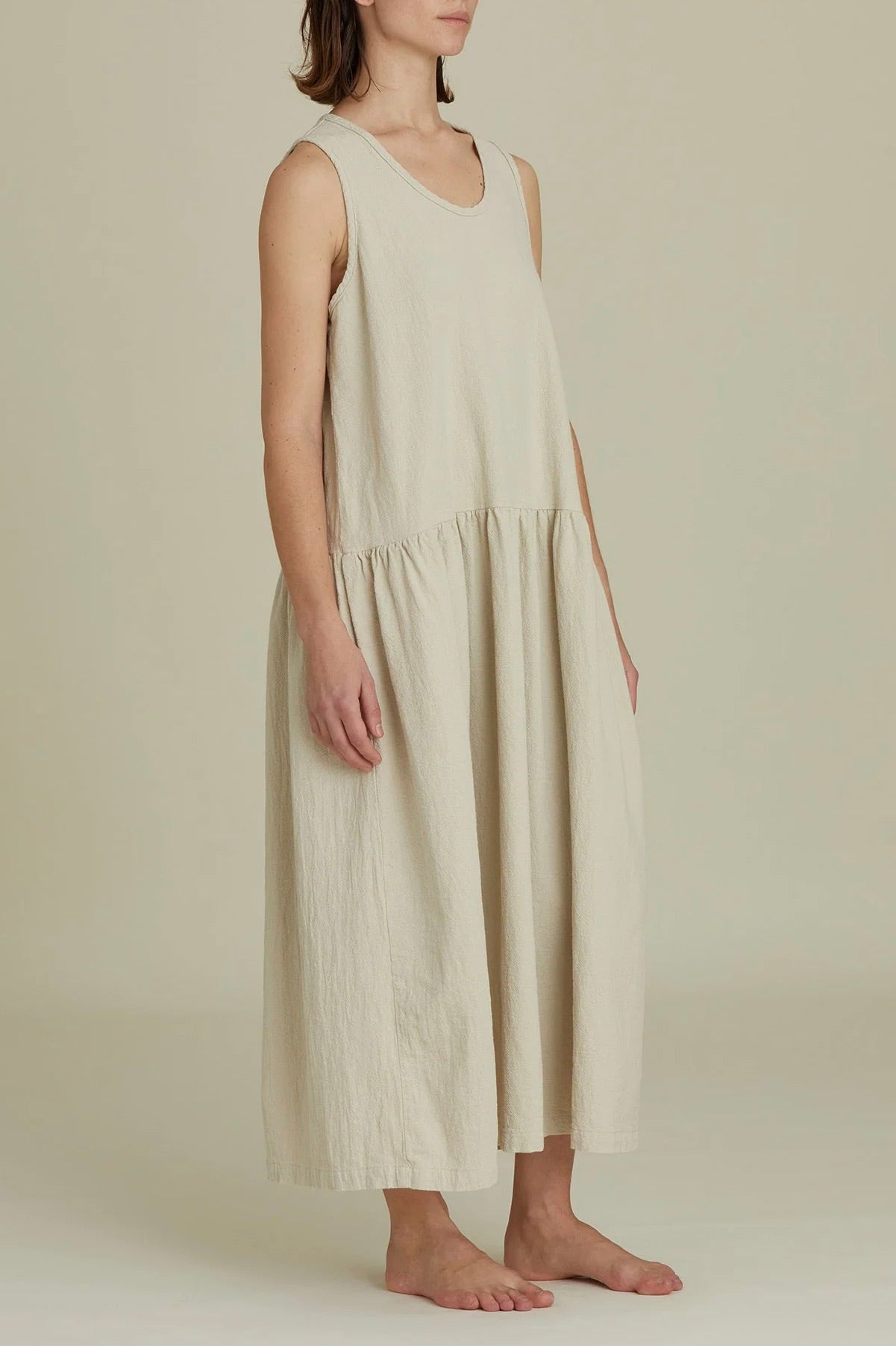 Black Crane TANK Dress FW / Ivory