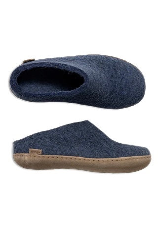 Glerups Slip-On Leather Sole / Denim
