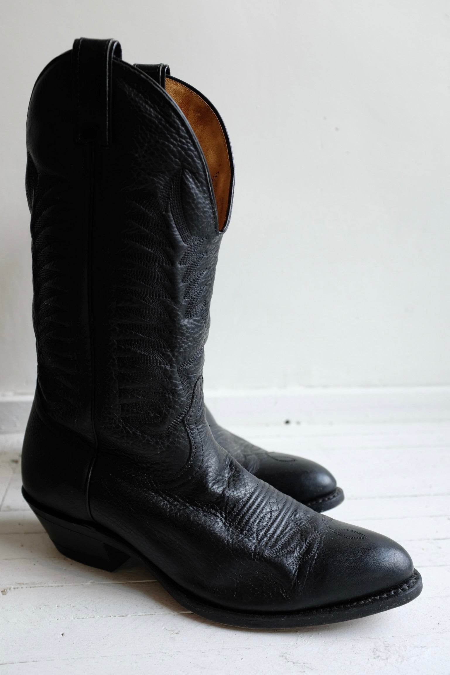 Pre-Loved / Boulet 9502 Western Boots / Black / Men's Size 9