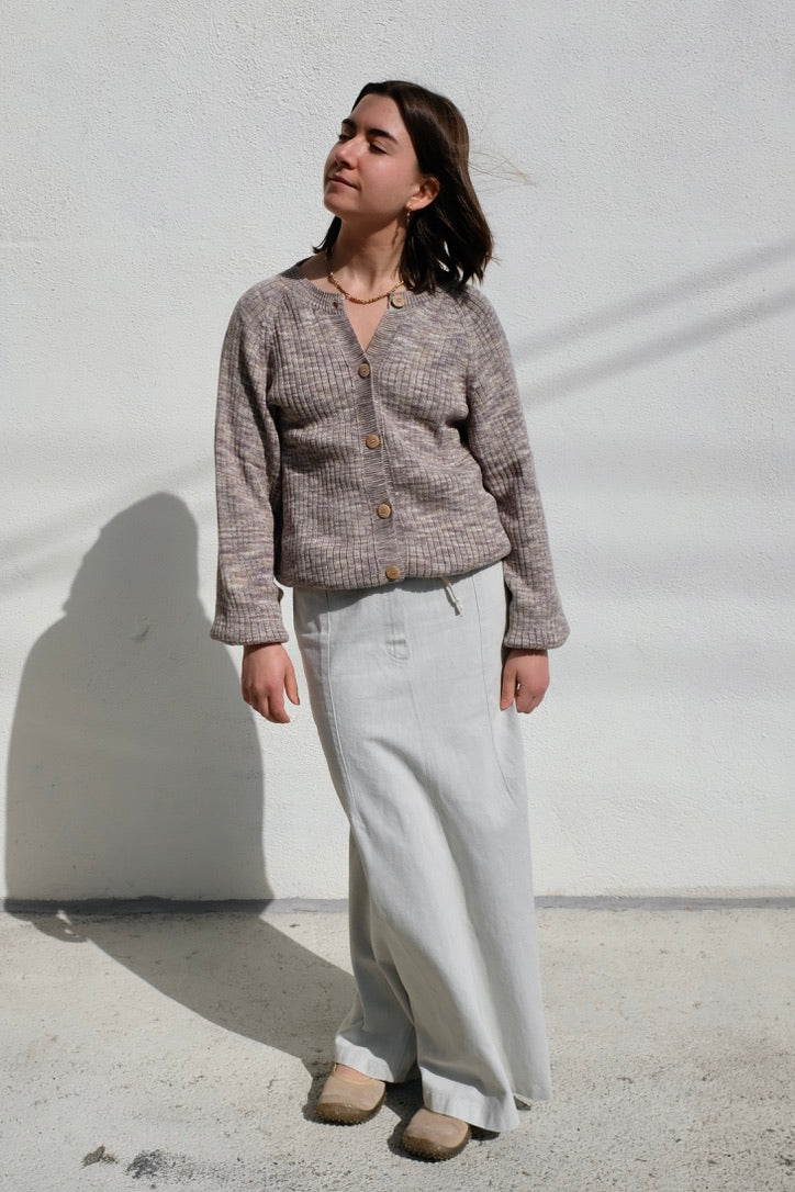 Baserange Arthur Skirt / Ecru Denim