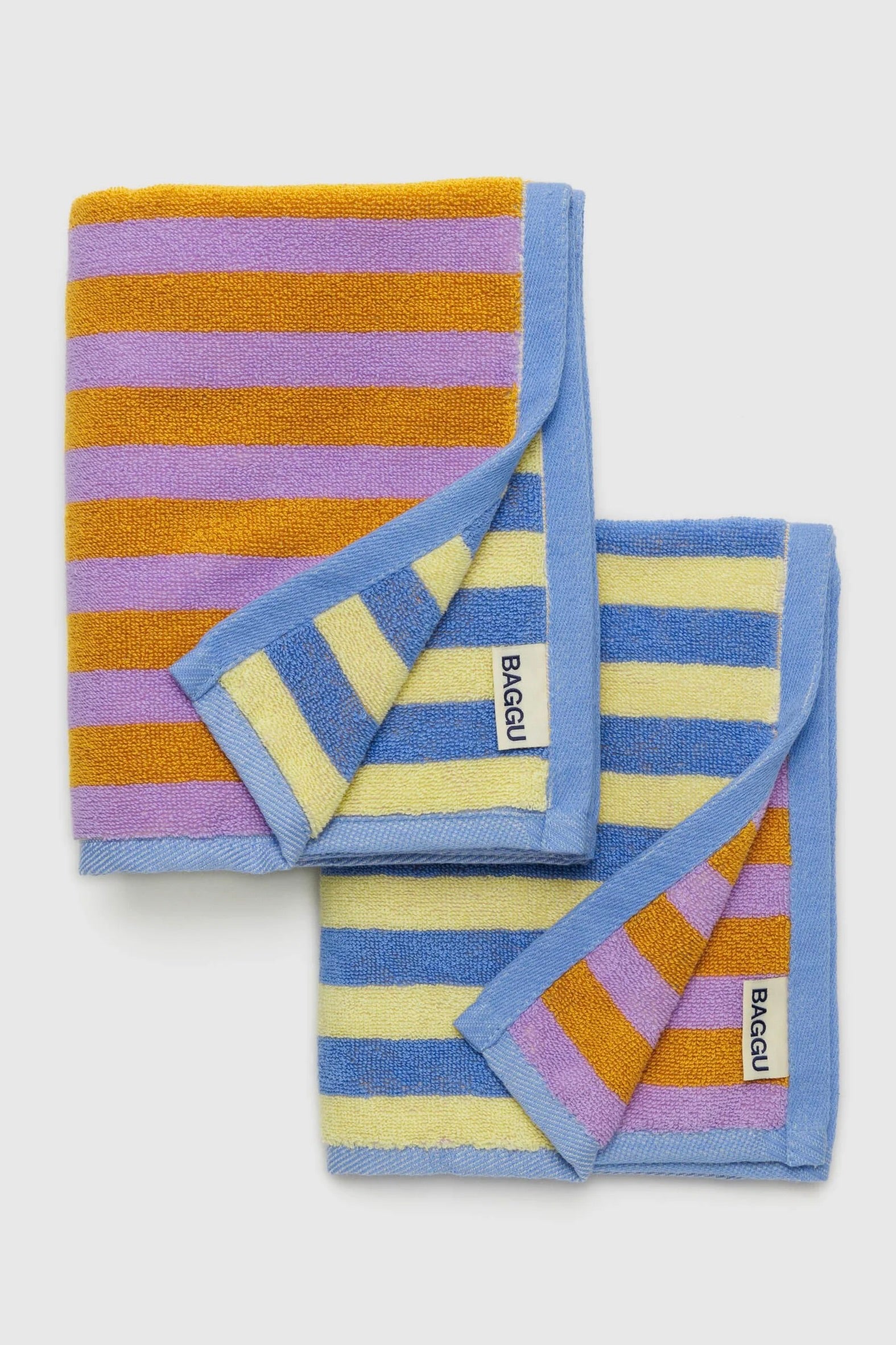 Baggu Hand Towel Set of 2 / Hotel Stripe