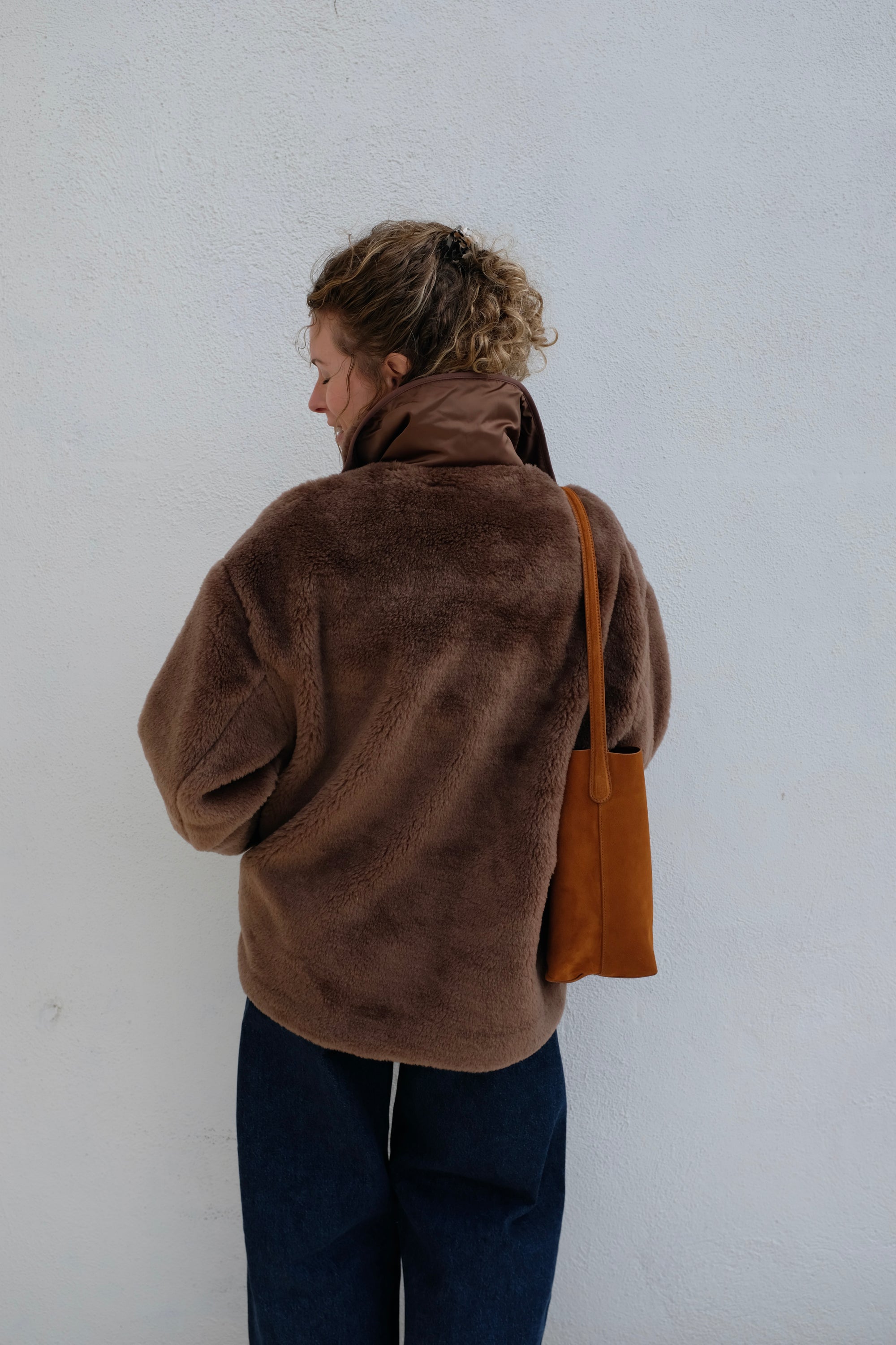 Astrid Sherpa Jacket / Warm Brown