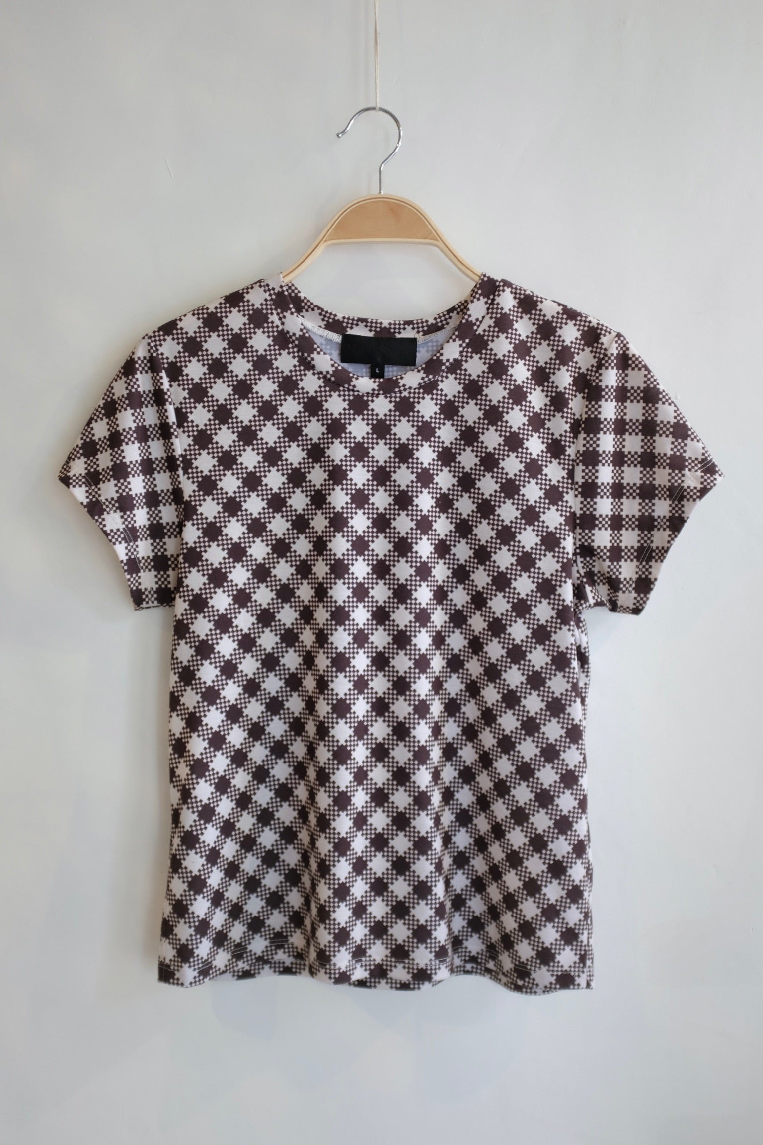 Pre-loved / No. 6 Checkered Tee / Size Large