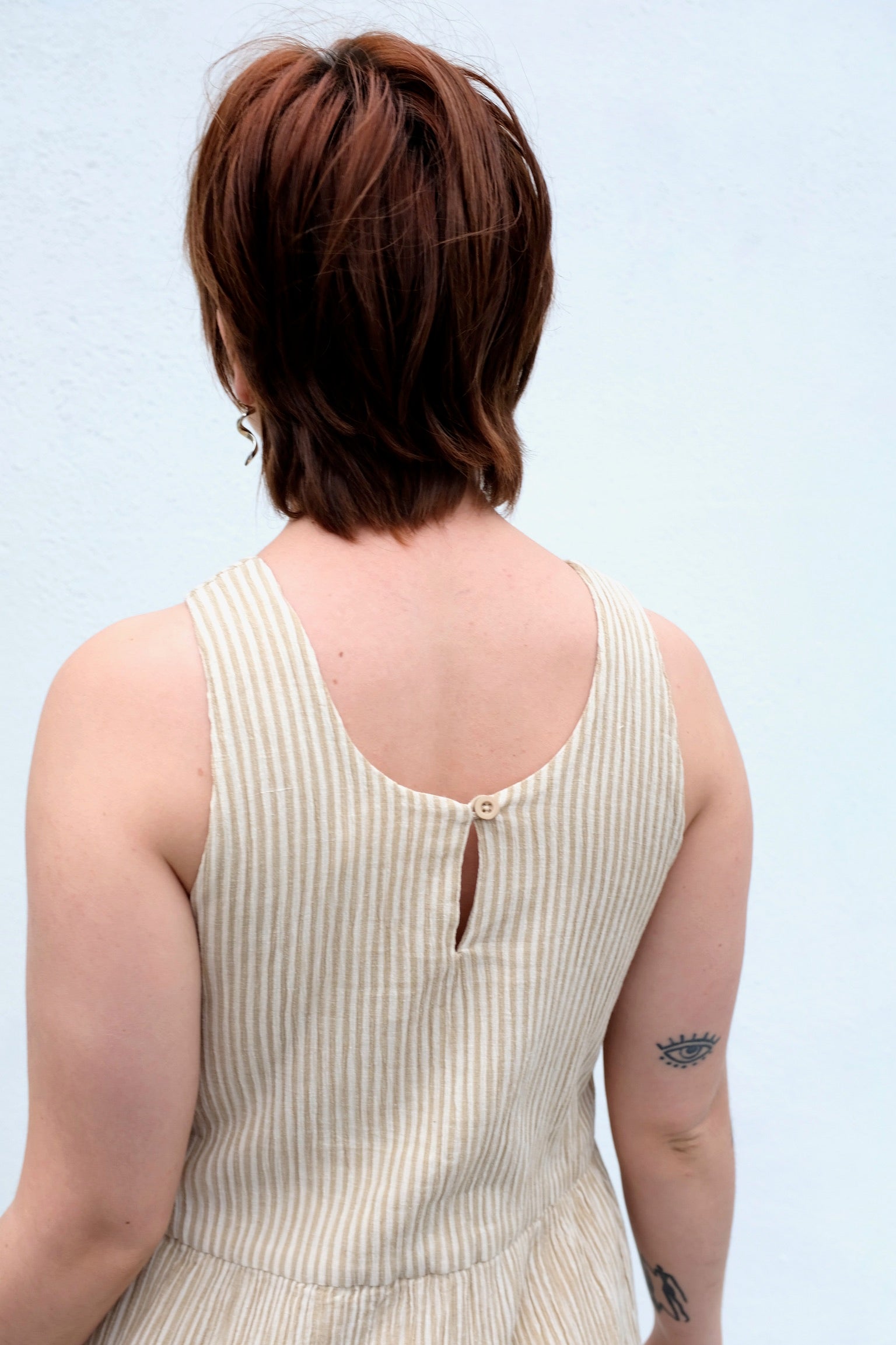 Micaela Greg Tank Dress / Crinkle Stripe