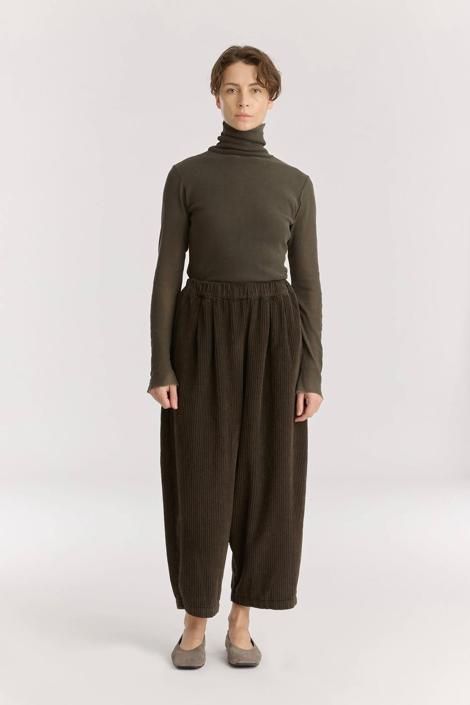 Wide Pants / Dark Forest Corduroy