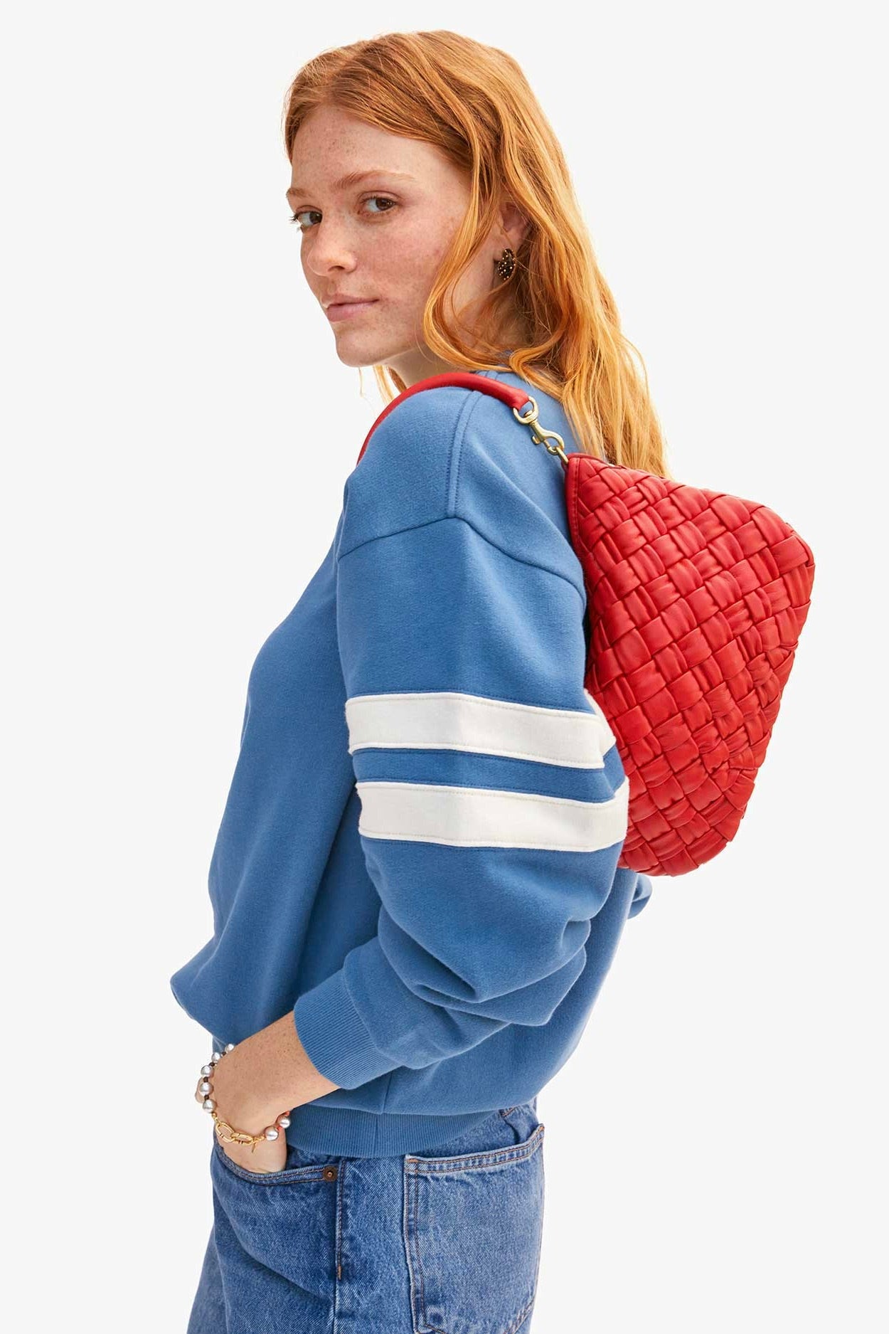 Clare V. Petit Moyen / Rosa Puffy Woven