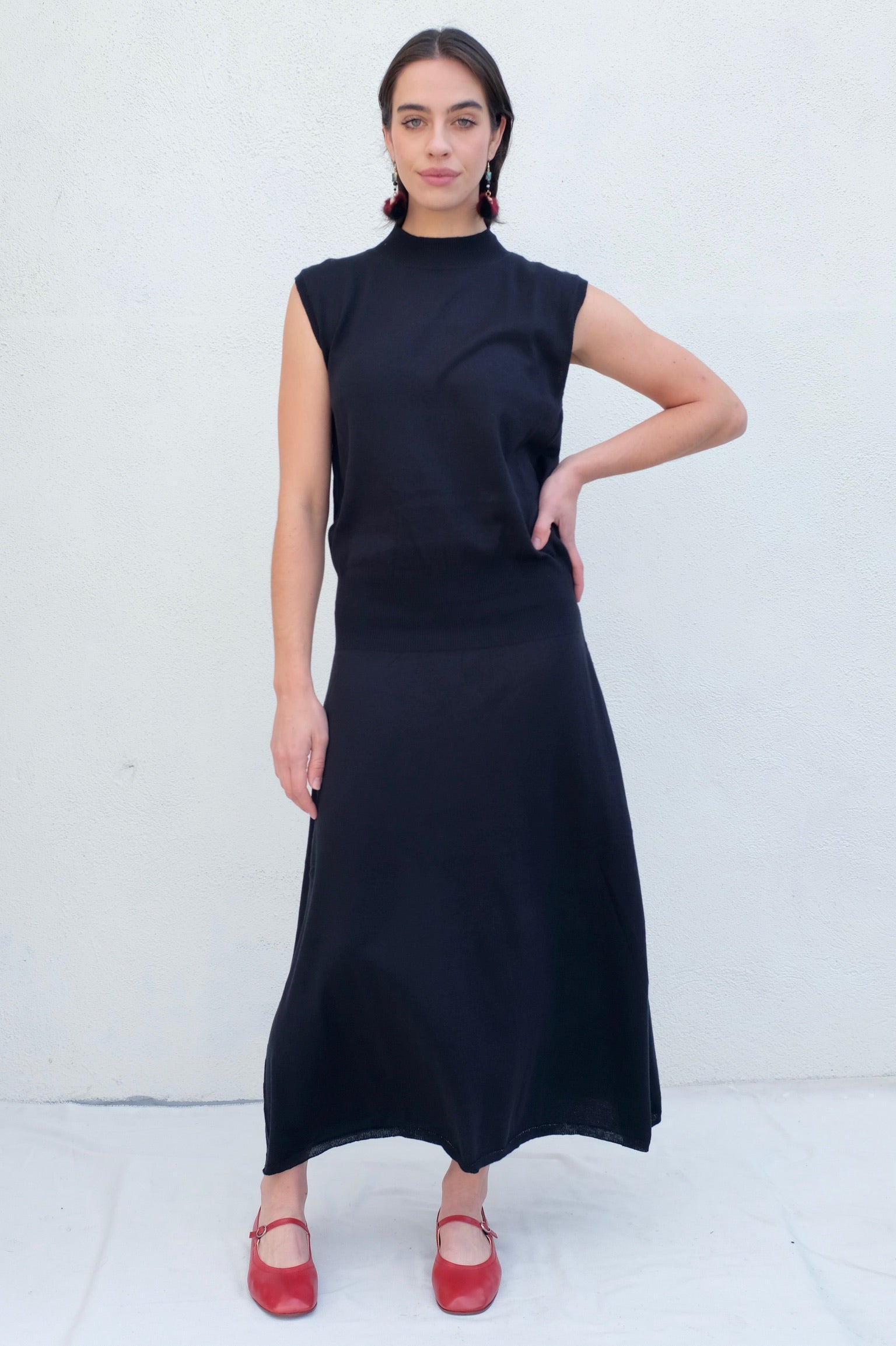 Atelier Delphine High Gauge Dress / Black