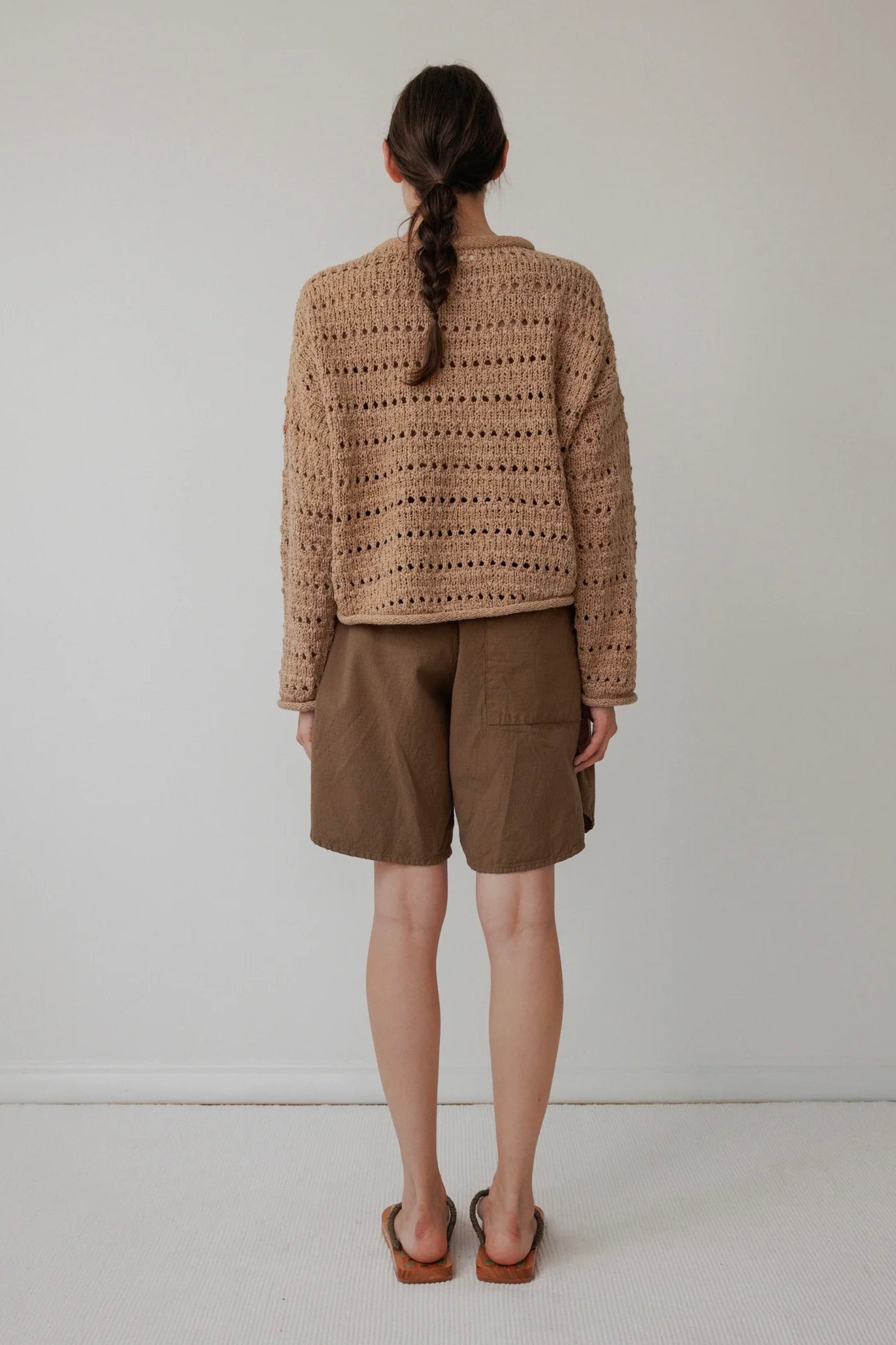 Wol Hide Open Pullover / Tannin
