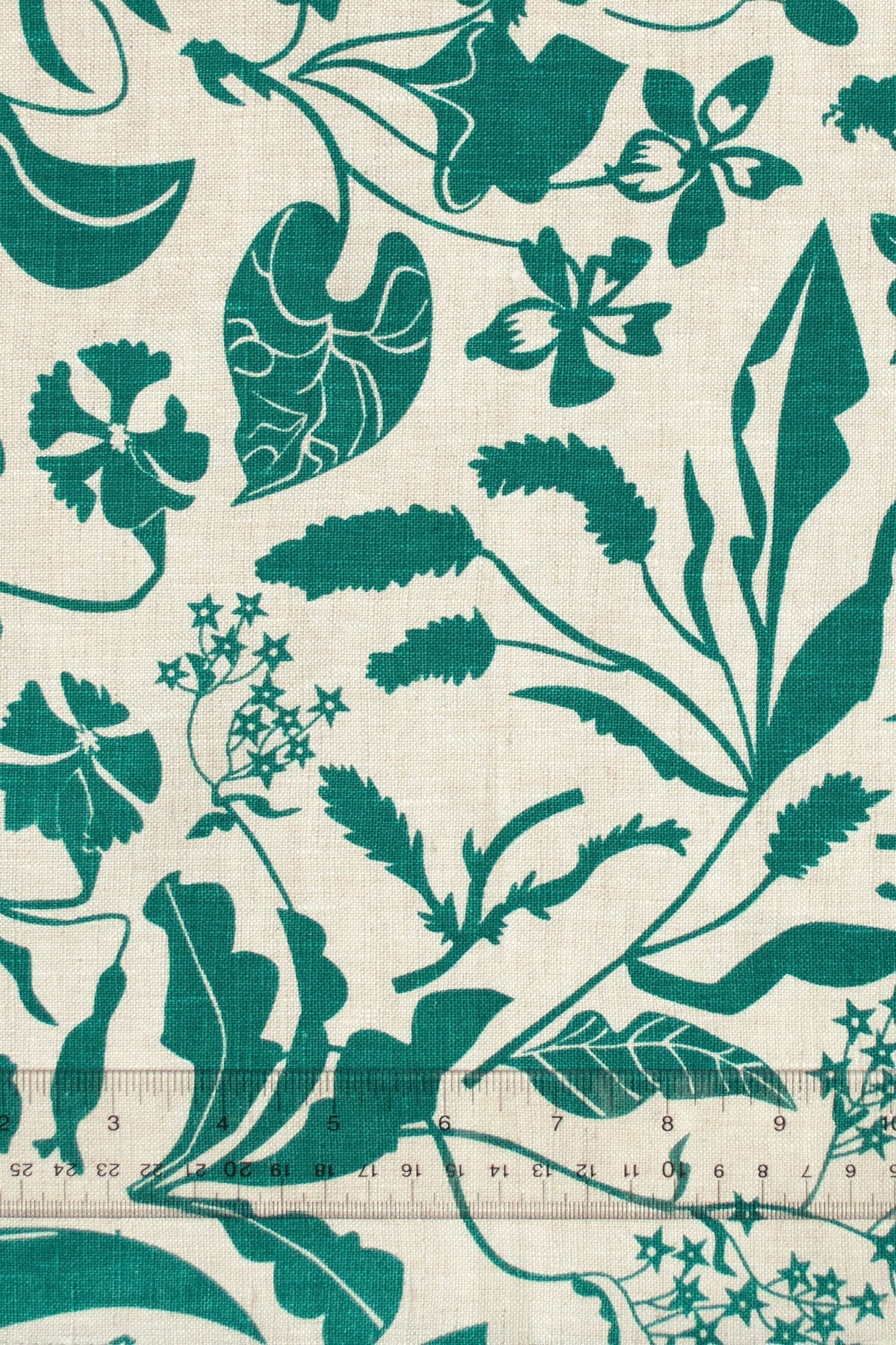 Banquet Linen Tea Towel / Emerald Wildflowers