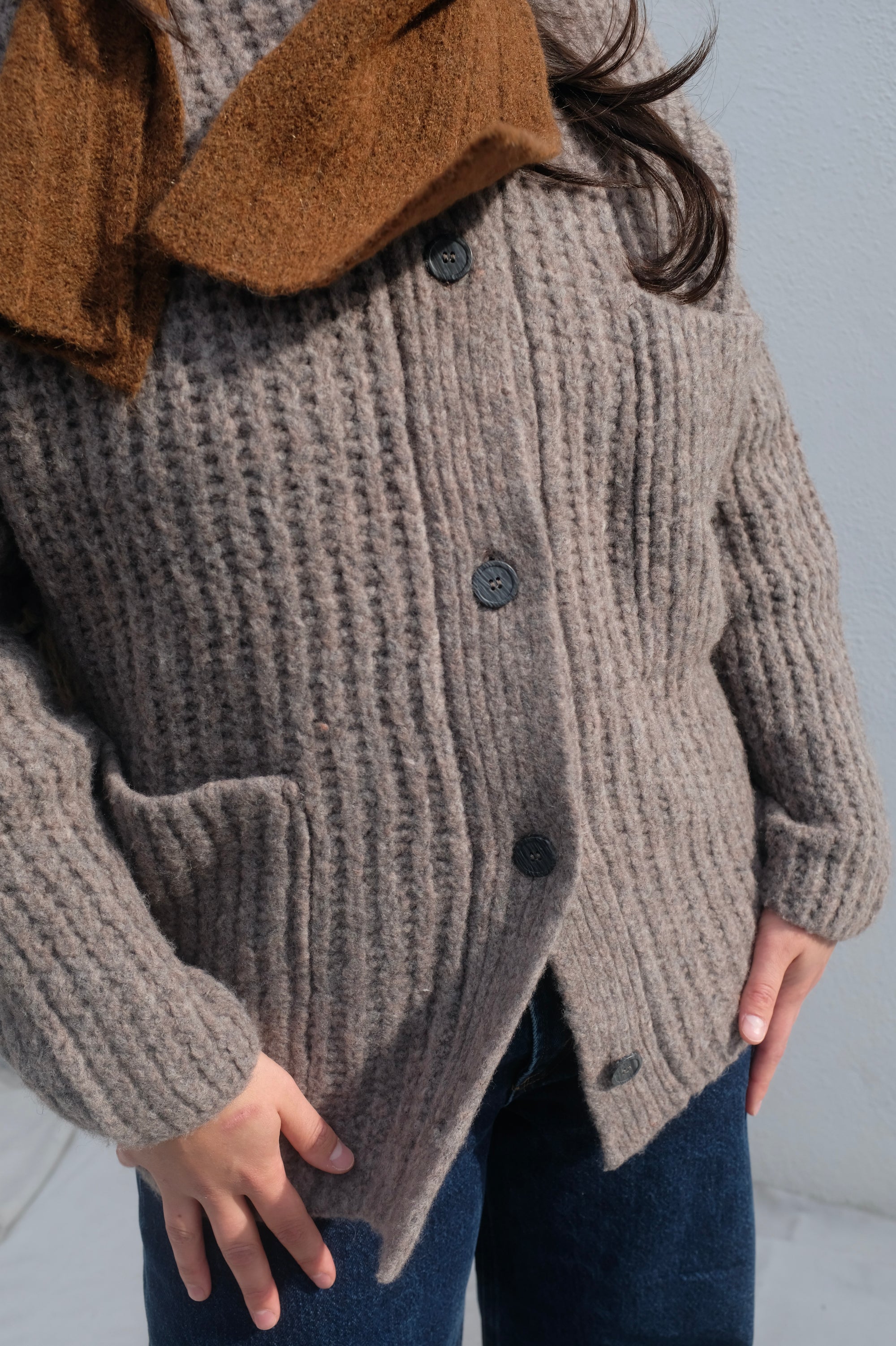 Nui cardigan / Taupe Grey