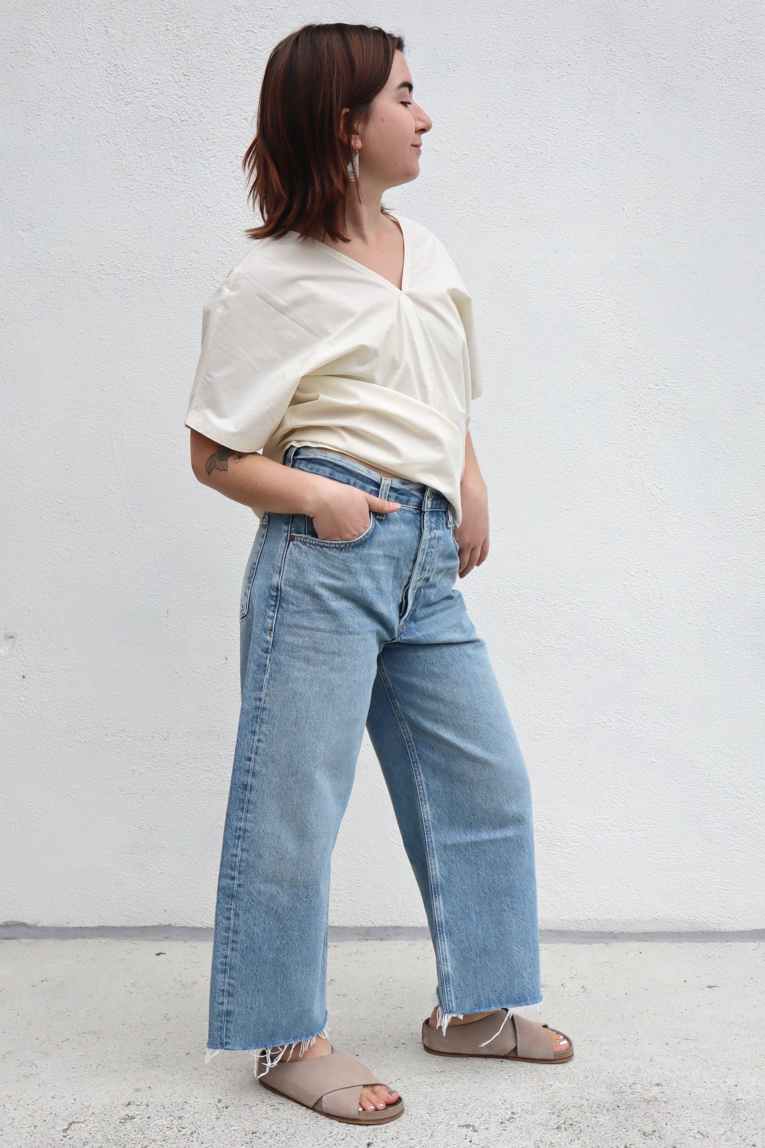 Citizen of Humanity Ayla Raw Hem Crop / Sodapop