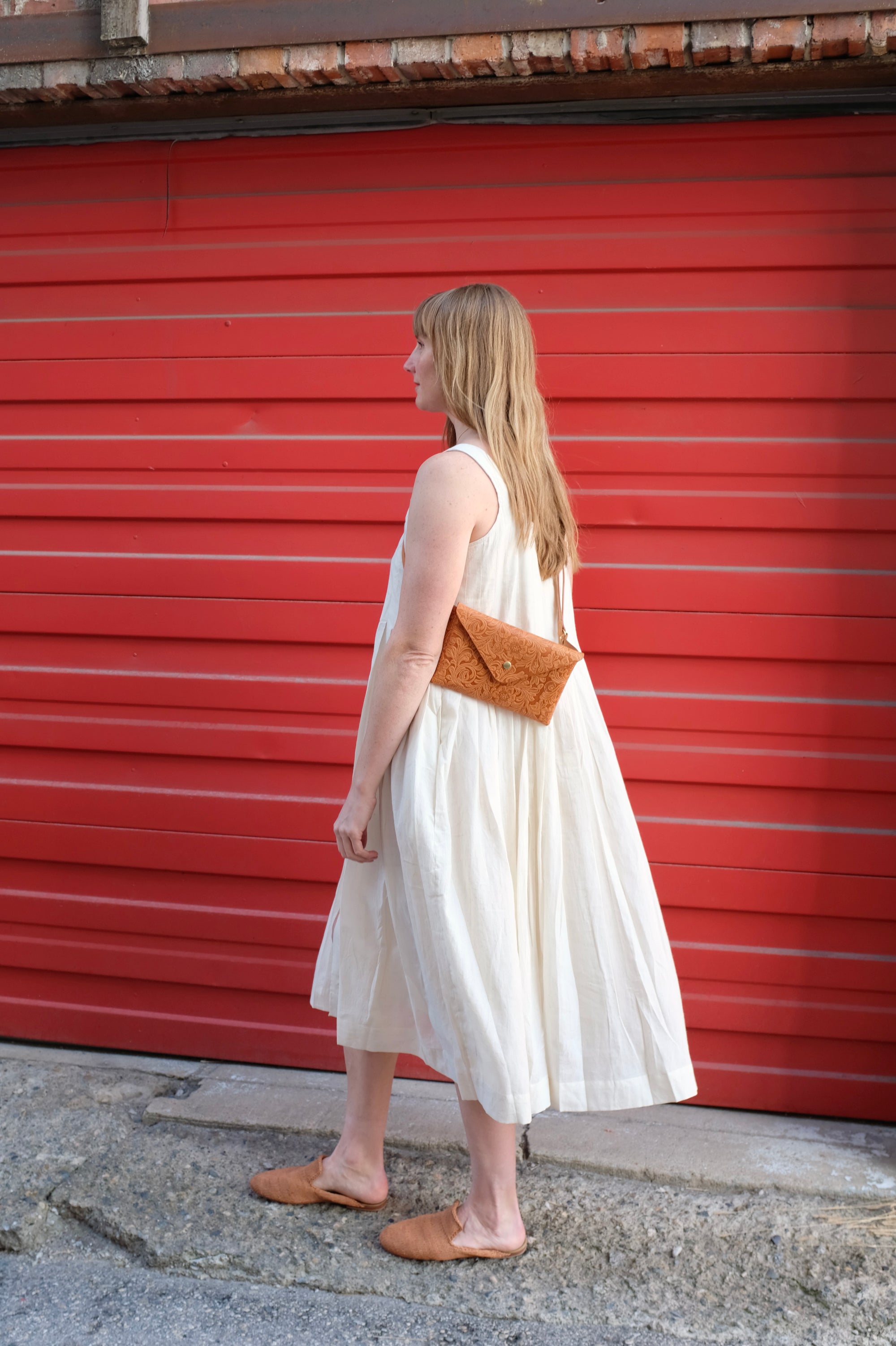 World of Crow Romantic White Midi Dress