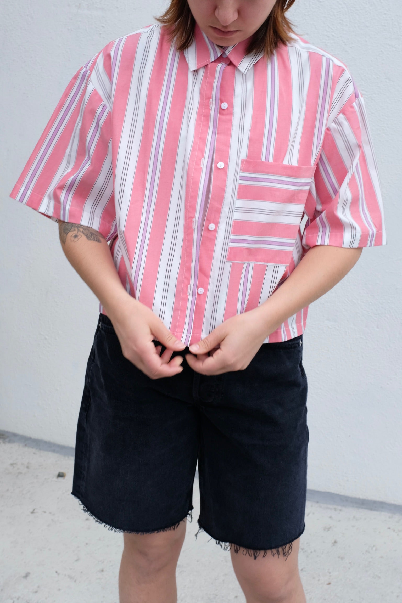 A Bronze Age Leon Shirt / Watermelon Stripe