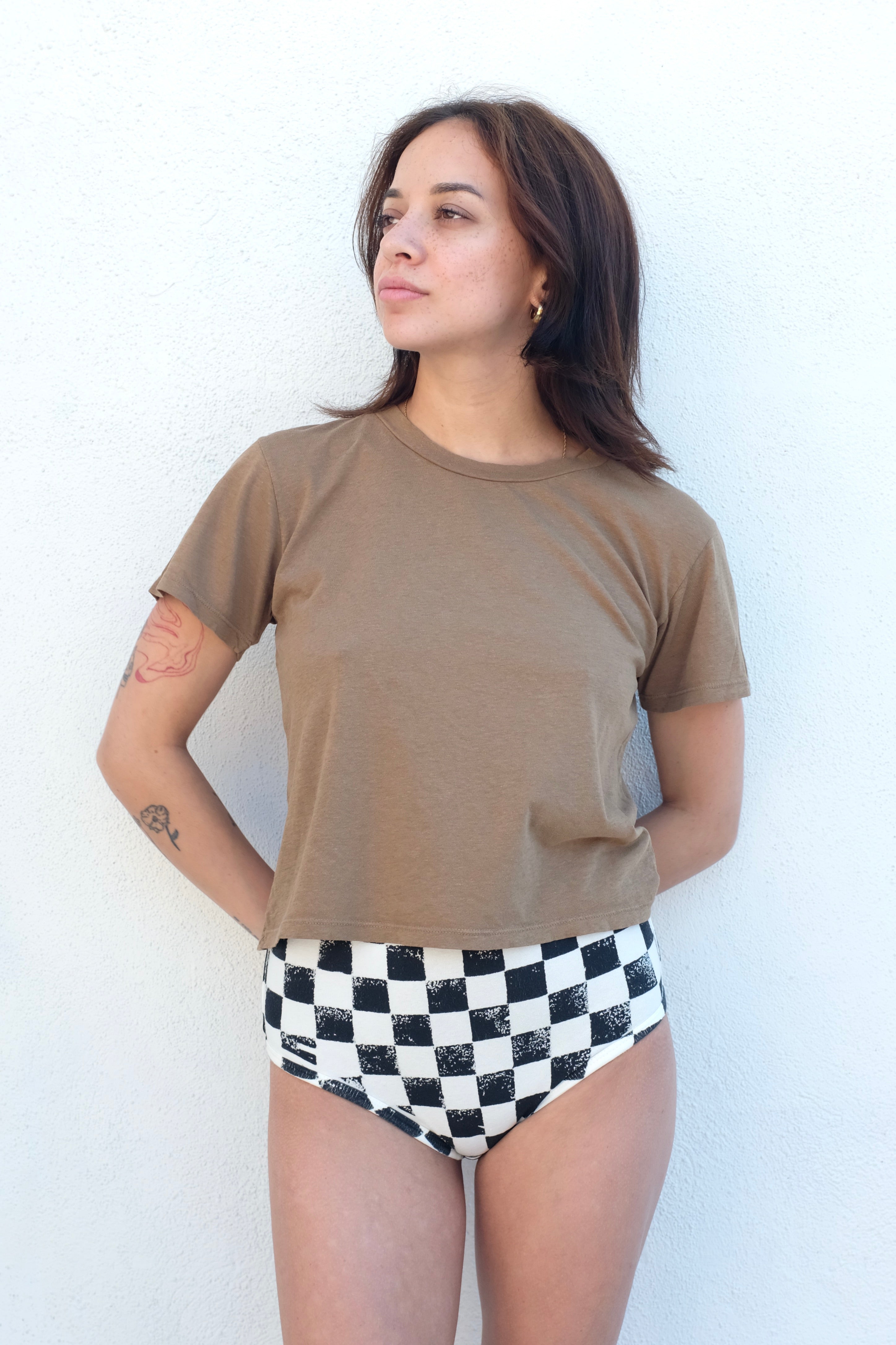 Jungmaven Cropped Ojai Tee / Coyote
