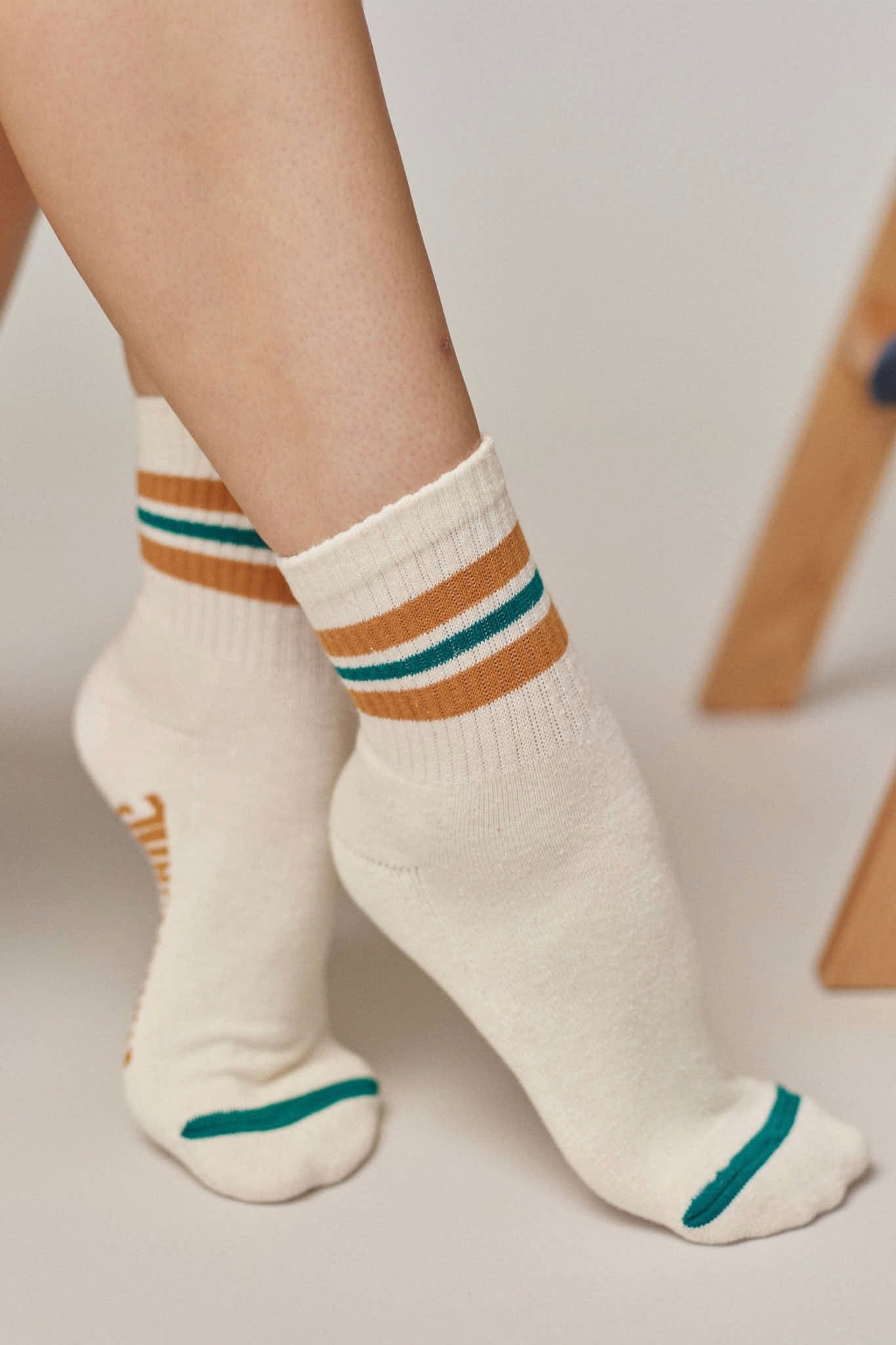 Jungmaven Ankle Sock / Green/Mango Mojito