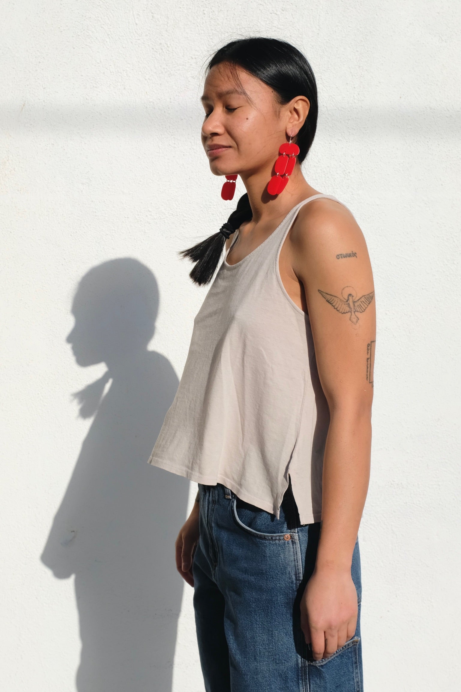 Jungmaven Trinity Cropped Tank / Canvas