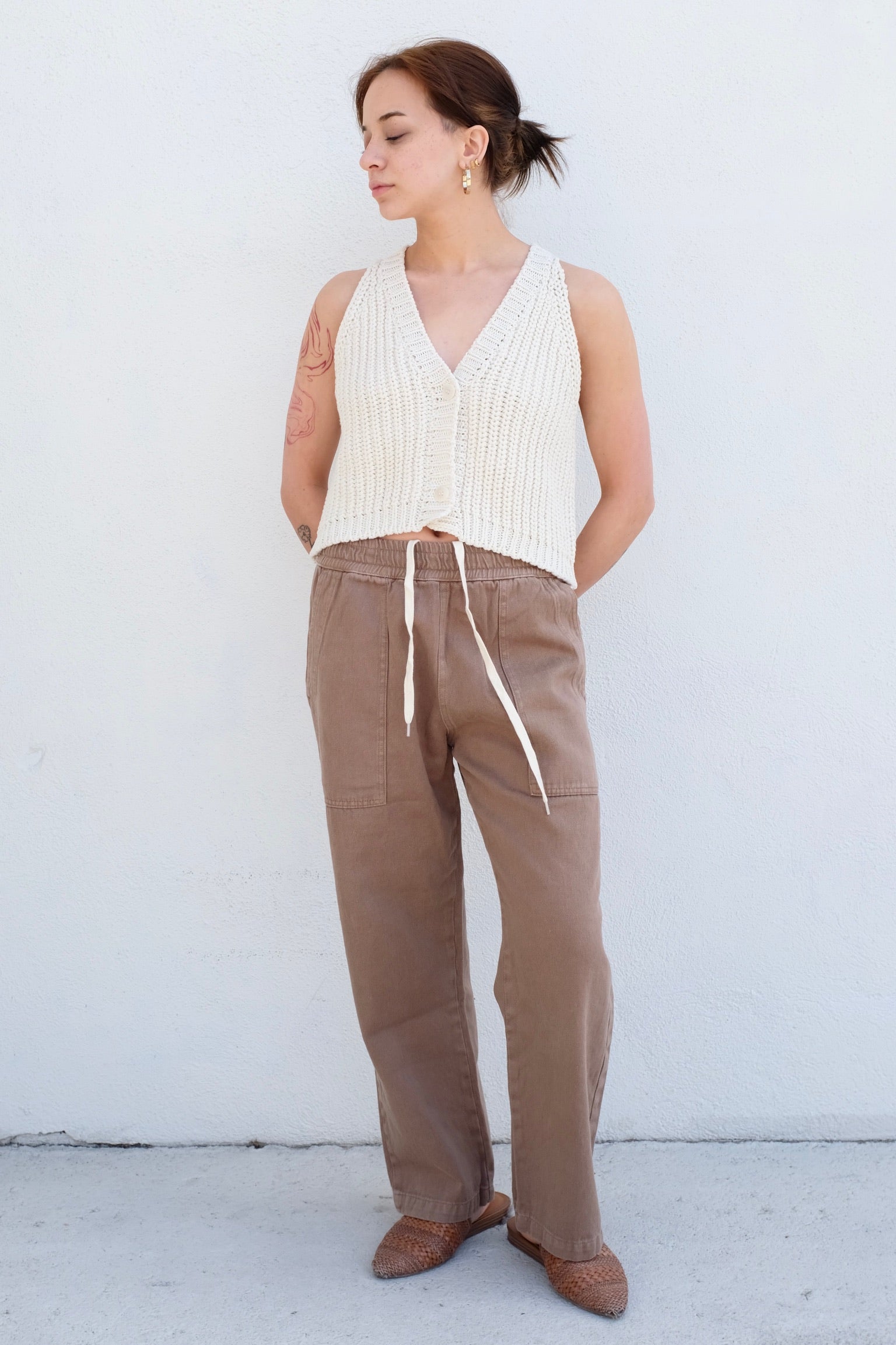 Ocean Drawcord Pant / Coyote