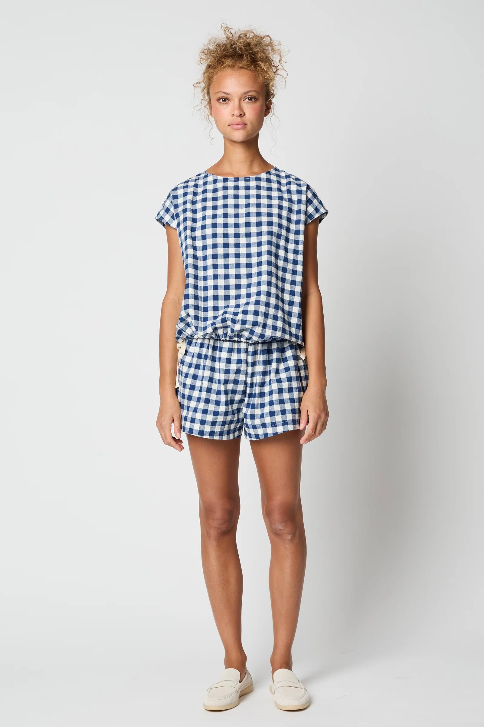Atelier Delphine Gaia Top / Gingham Silk