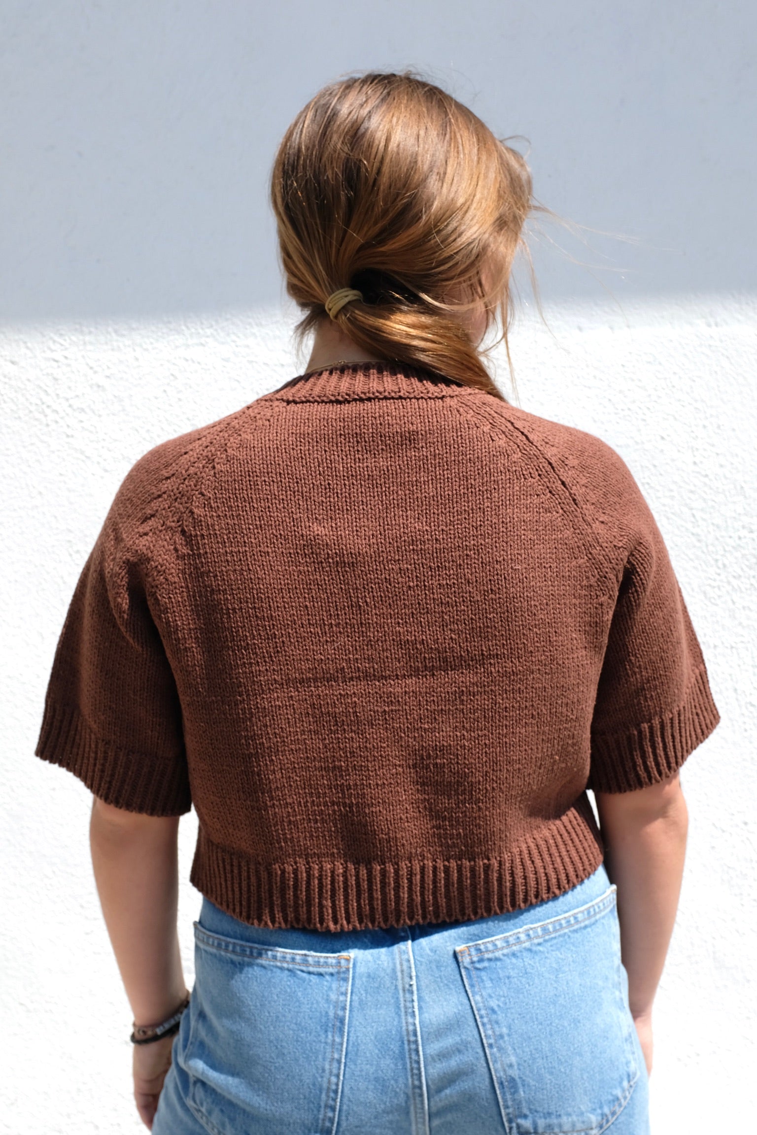 CORDERA Cotton Buttoned Top / Madera