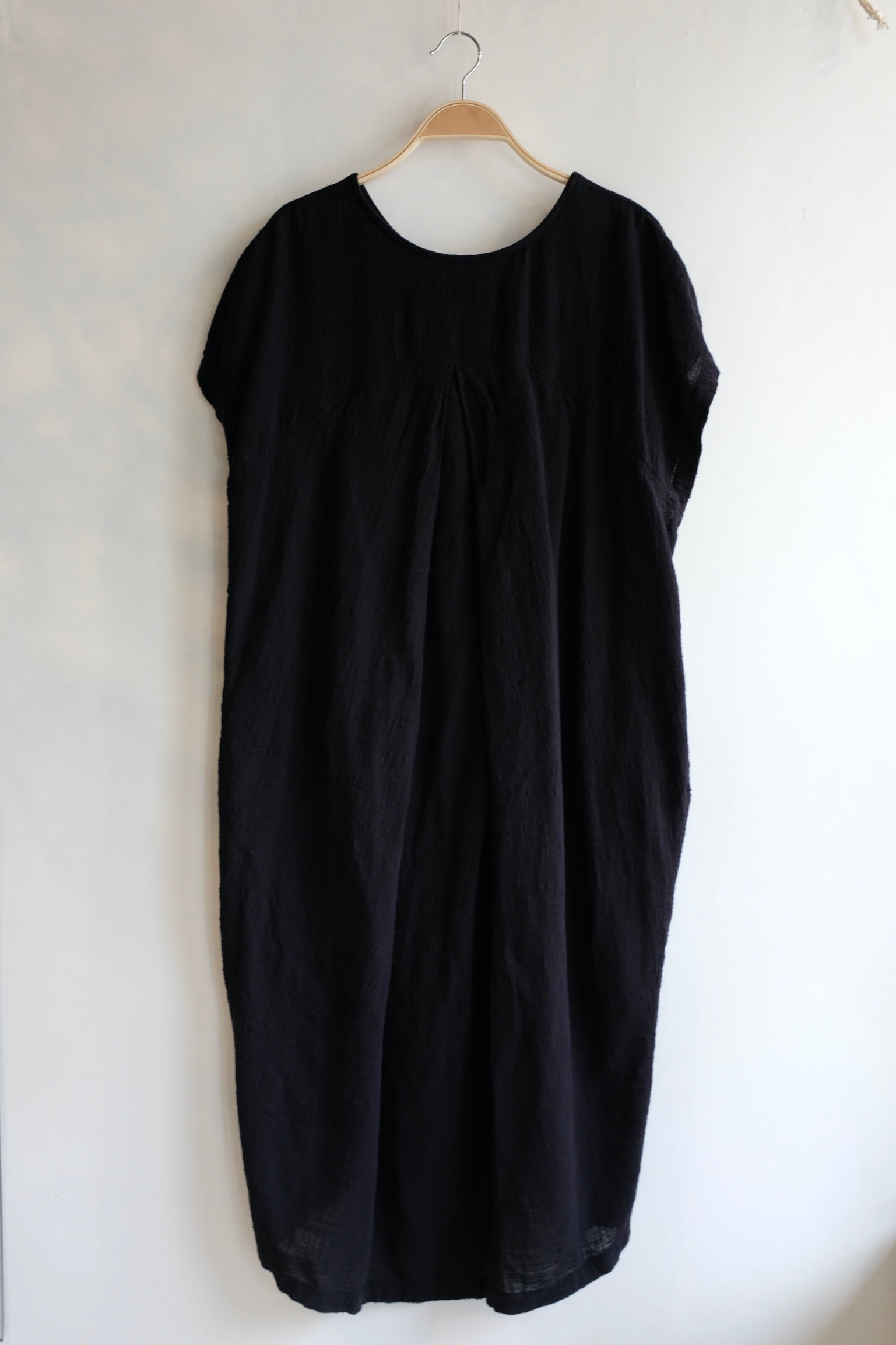 Pre-loved / Black Crane Cocoon Gauze Dress Black / Size Medium