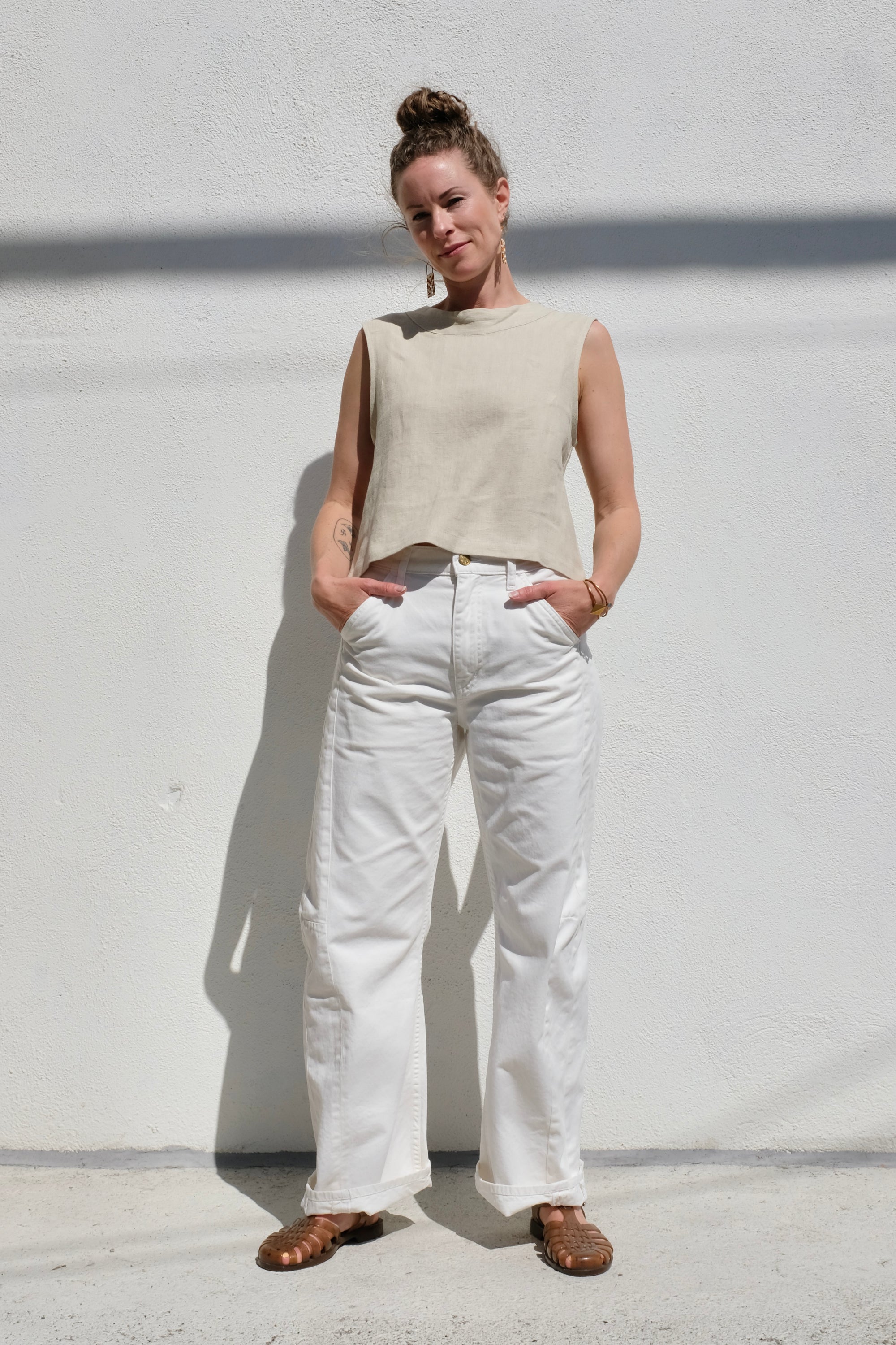 B-Sides Lange Lasso Chino / Chalk