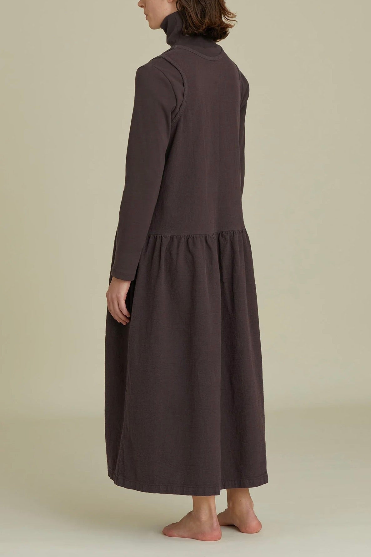 Black Crane TANK Dress FW / Plum