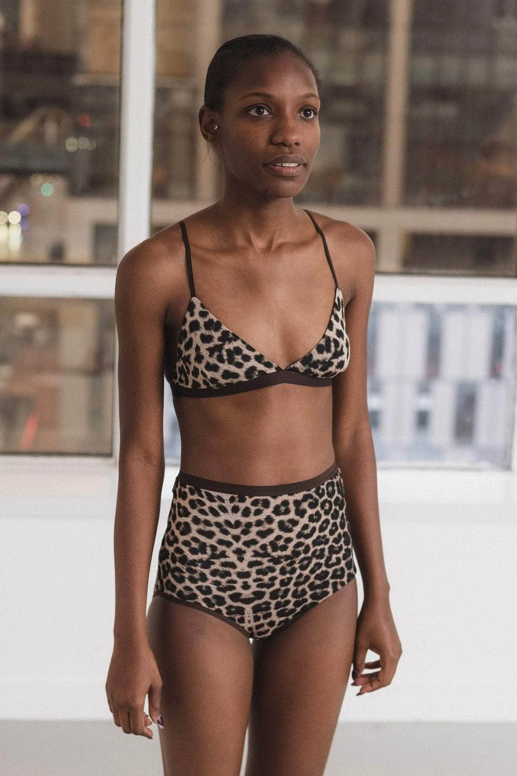 Highwaist Bell Pant / Leopard