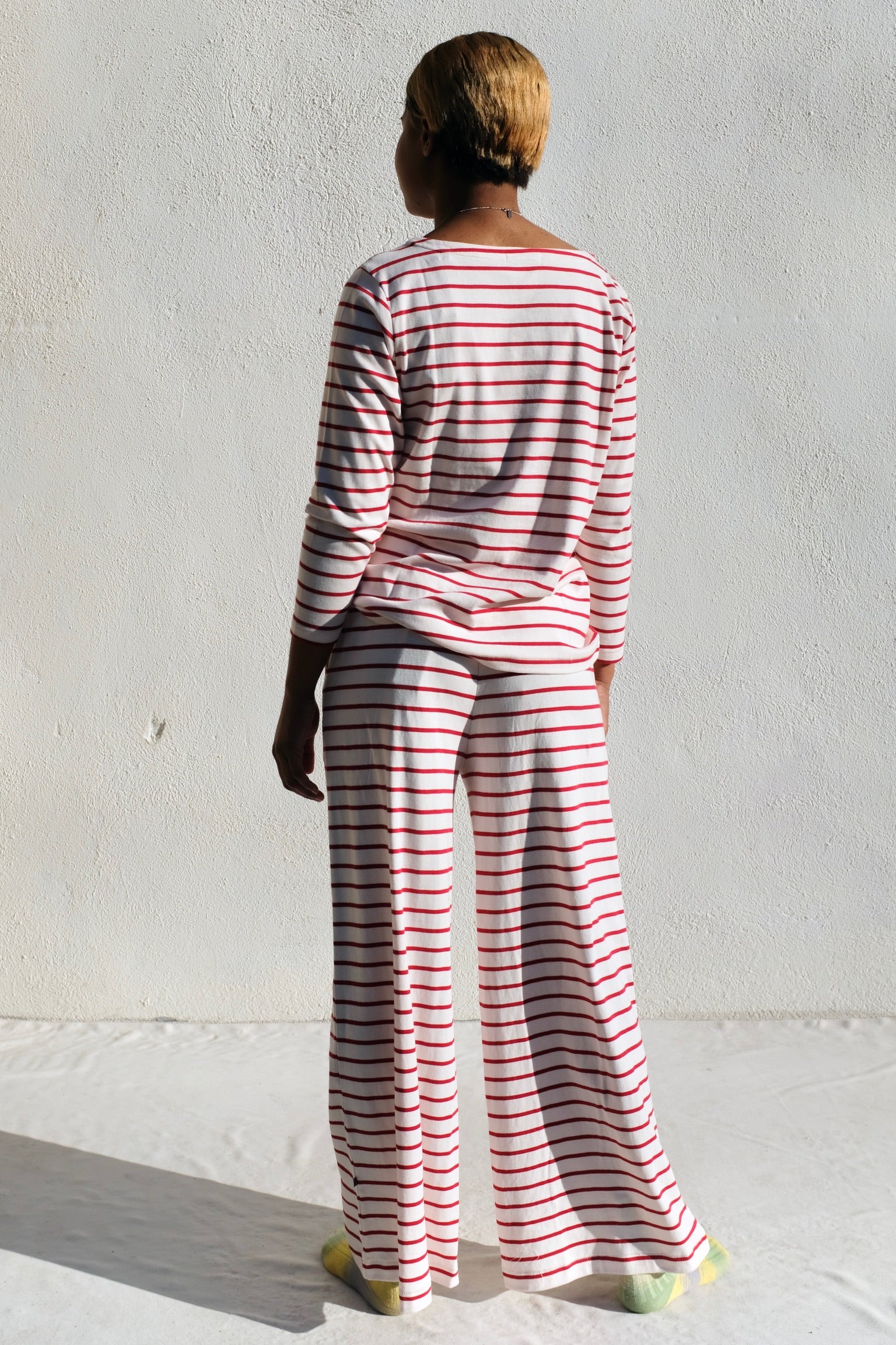 Stripe Sailor Tee / Berry