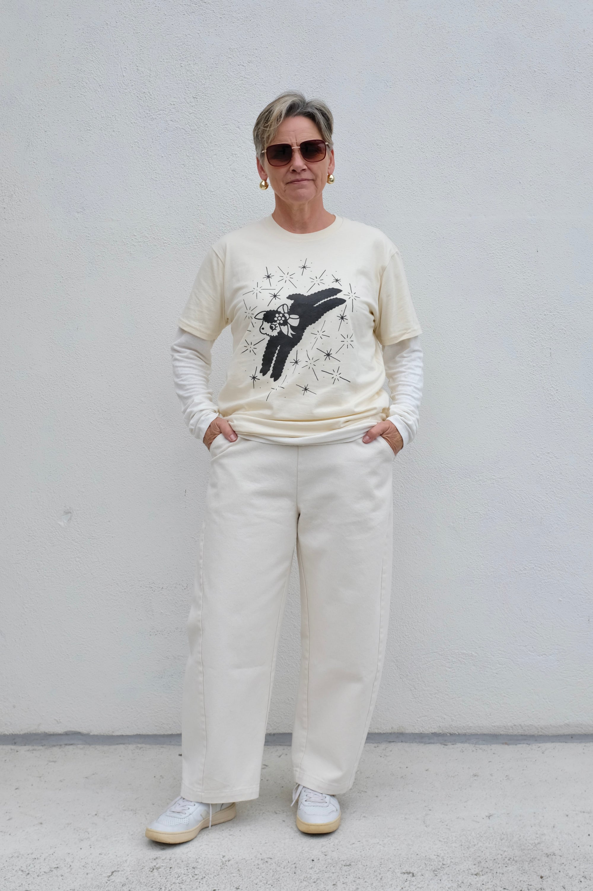 Yarrow Goods Little Lamb Unisex Tee / Cream