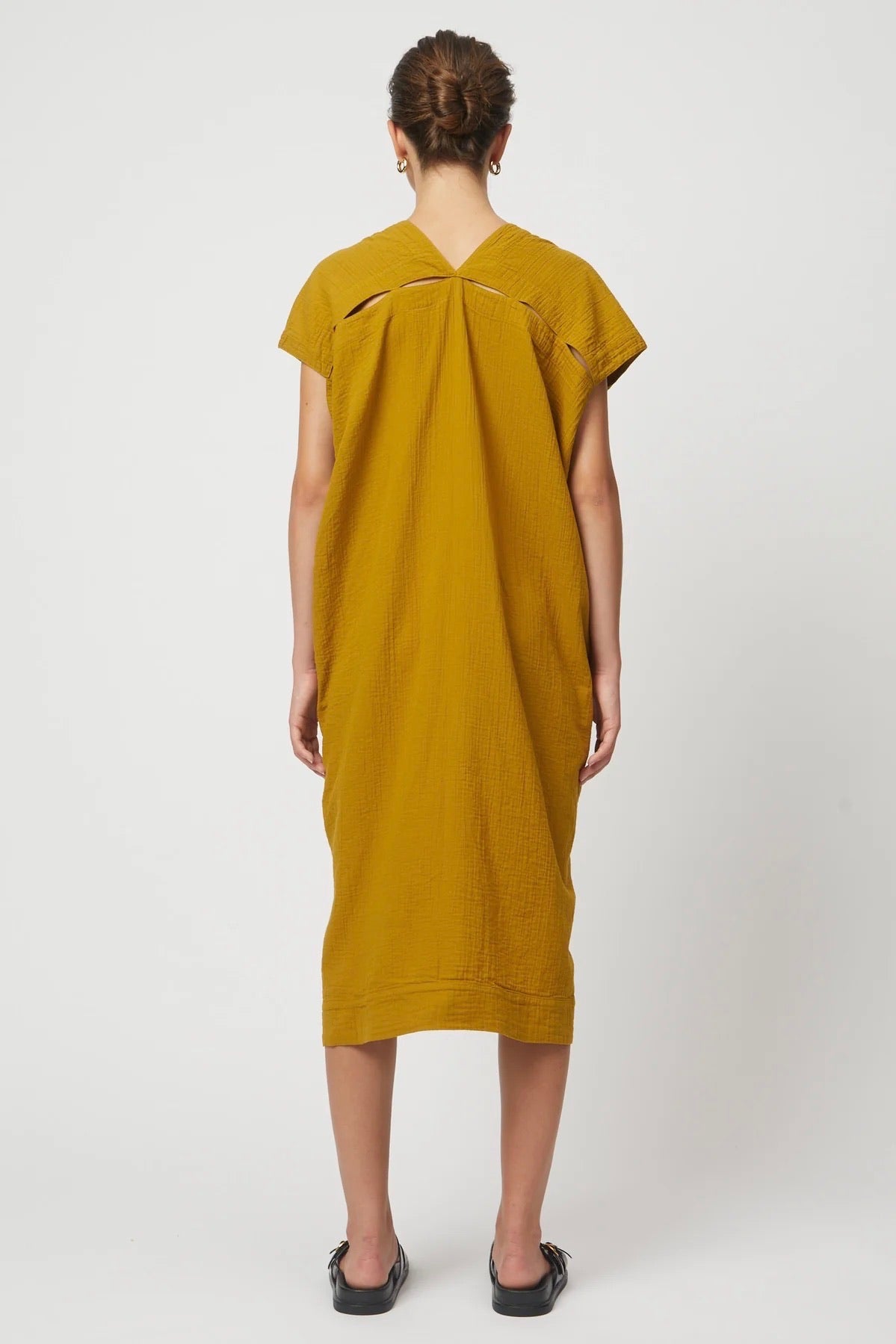 Atelier Delphine Crescent Dress Long / Amber Green