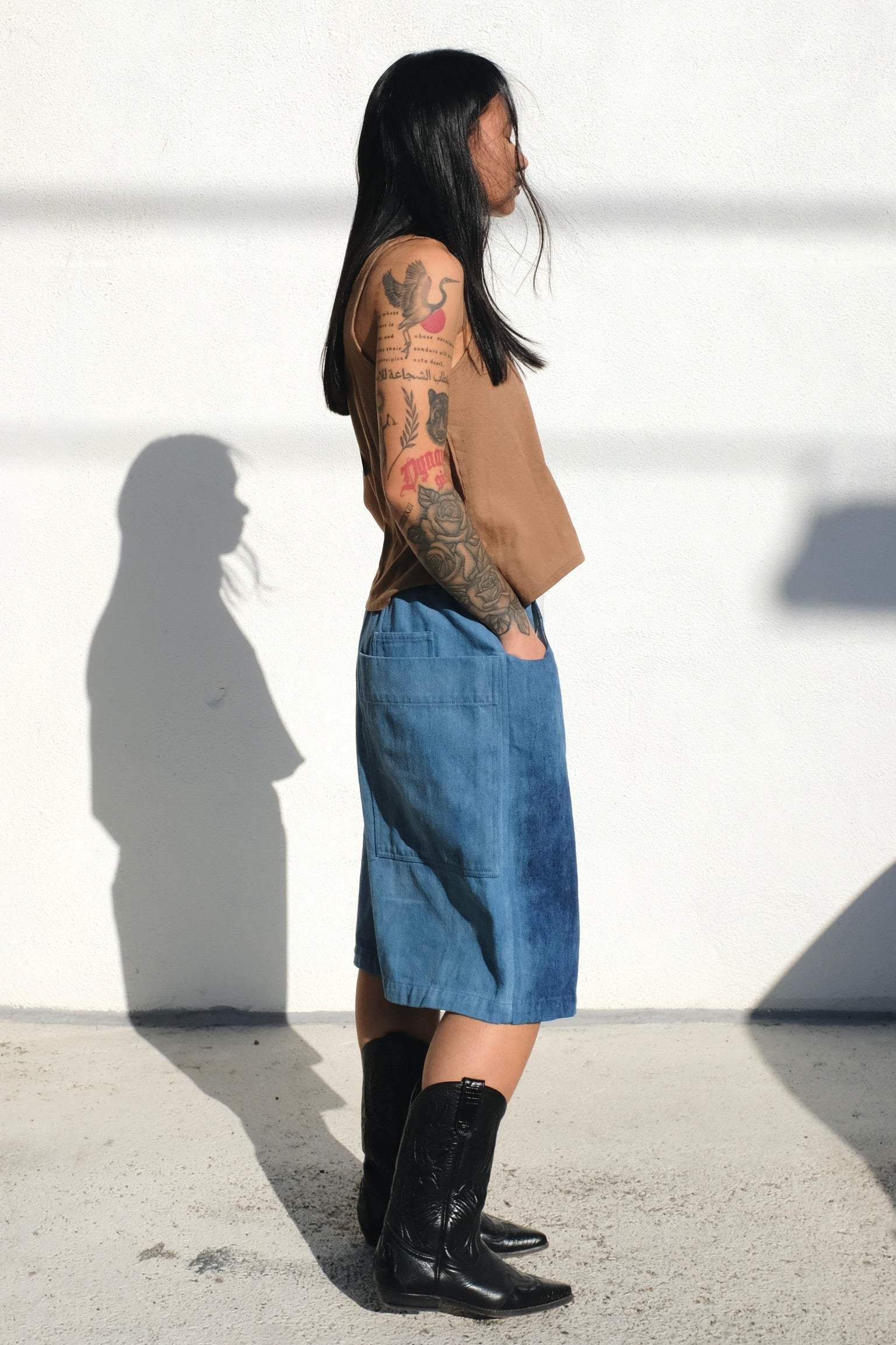 Jungmaven Trinity Cropped Tank / Coyote
